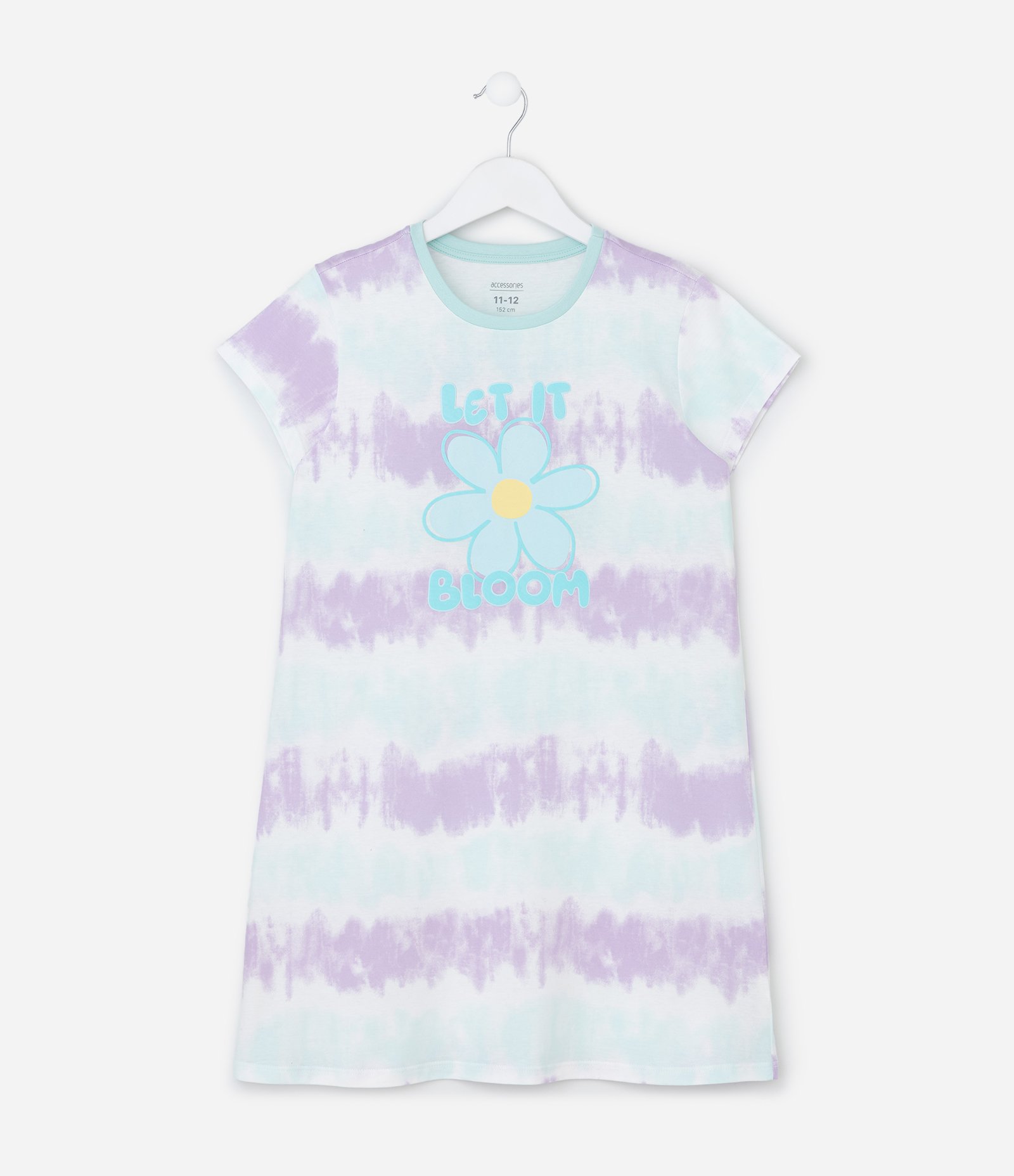 Camisola Infantil com Estampa Tie Dye e Margarida -Tam 5 a 14 Anos Multicores 1