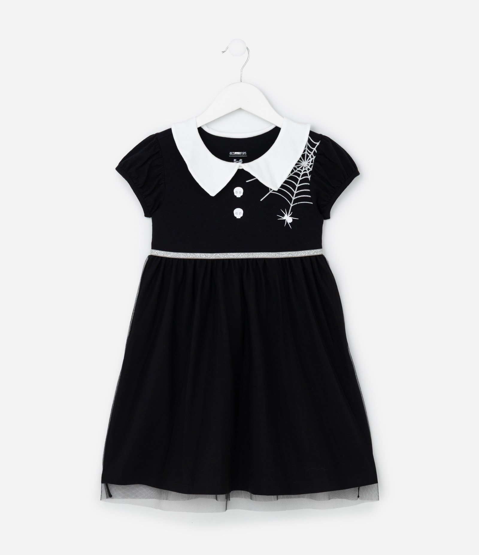 Camisola Infantil com Estampa Teia de Aranha - Tam 4 a 10 Anos Preto 1