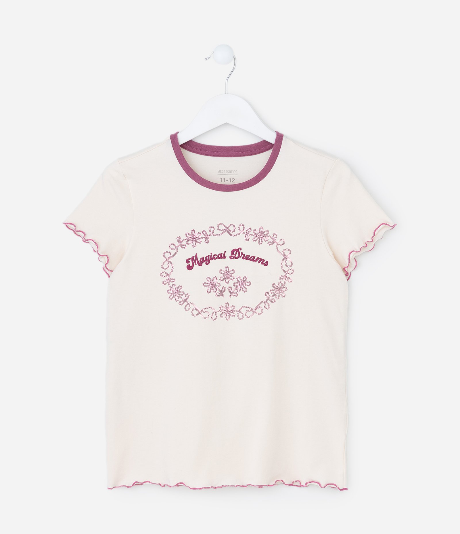 Pijama Infantil com Estampa Xadrez - Tam 5 a 16 Anos Bege 2