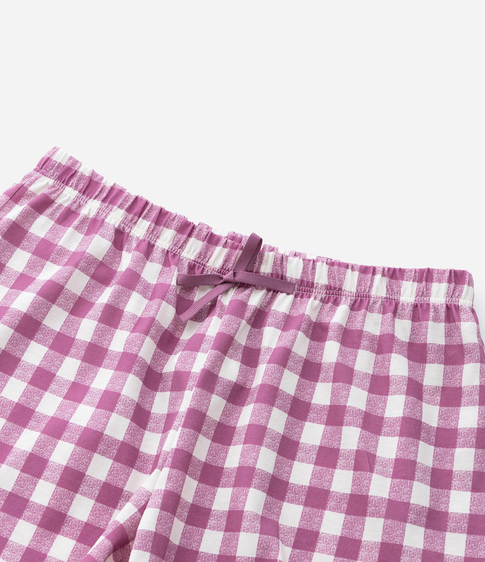 Pijama Infantil com Estampa Xadrez - Tam 5 a 16 Anos Bege 6