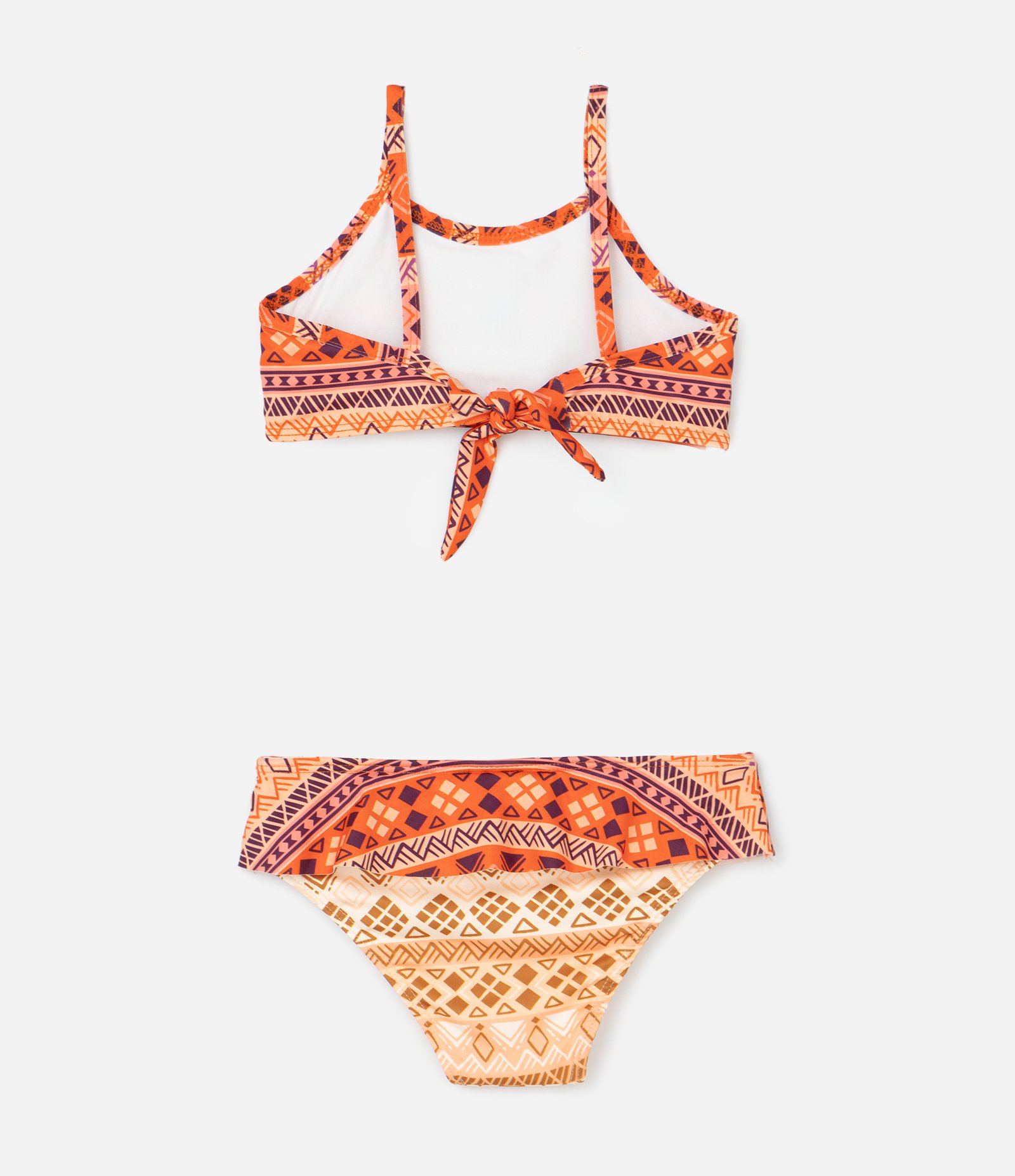 Biquíni Infantil com Proteção UV e Estampa Moana - Tam 3 a 8 Anos Laranja 2
