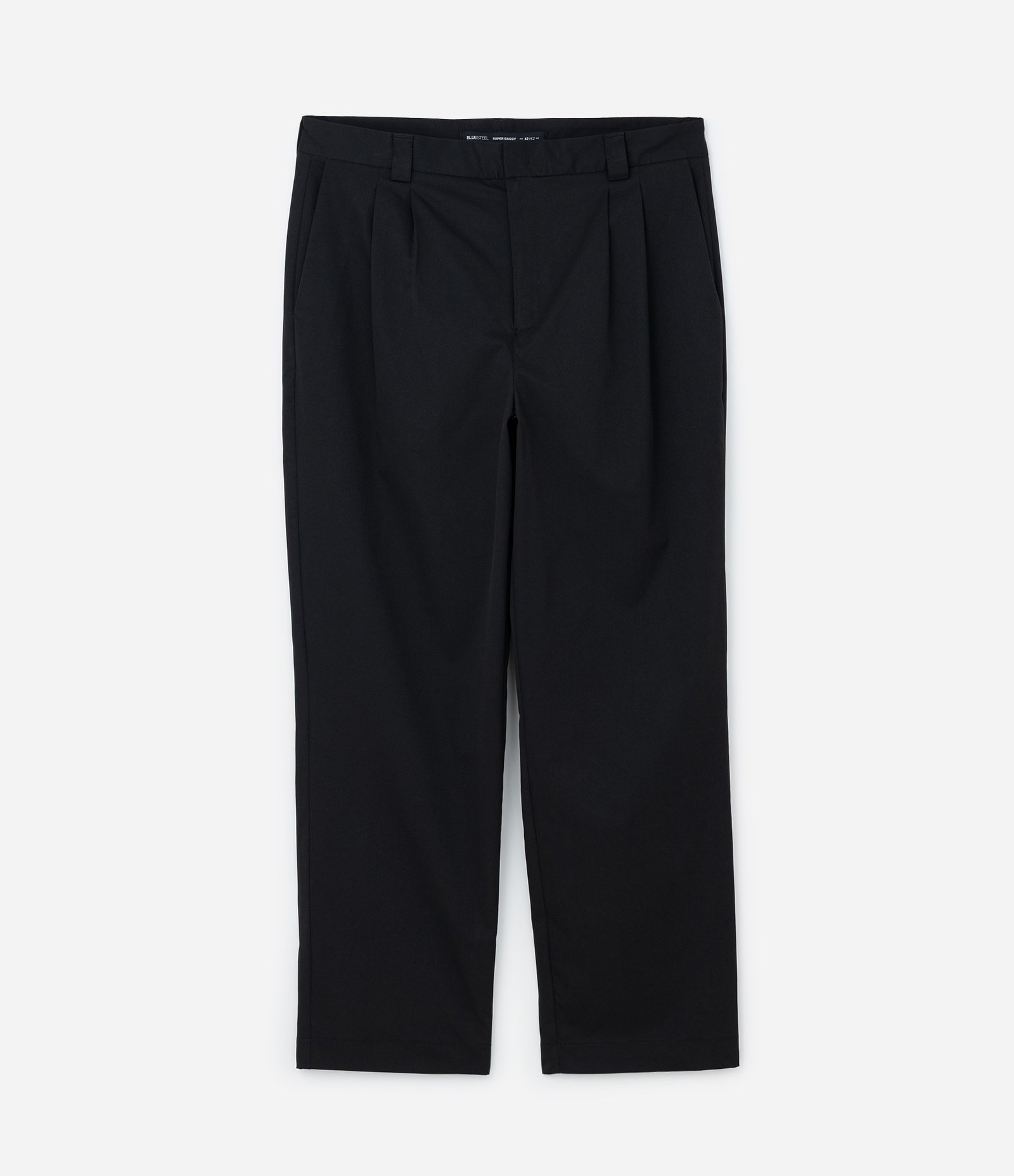 Calça Baggy em Sarja Alfaiatada com Pregas 5