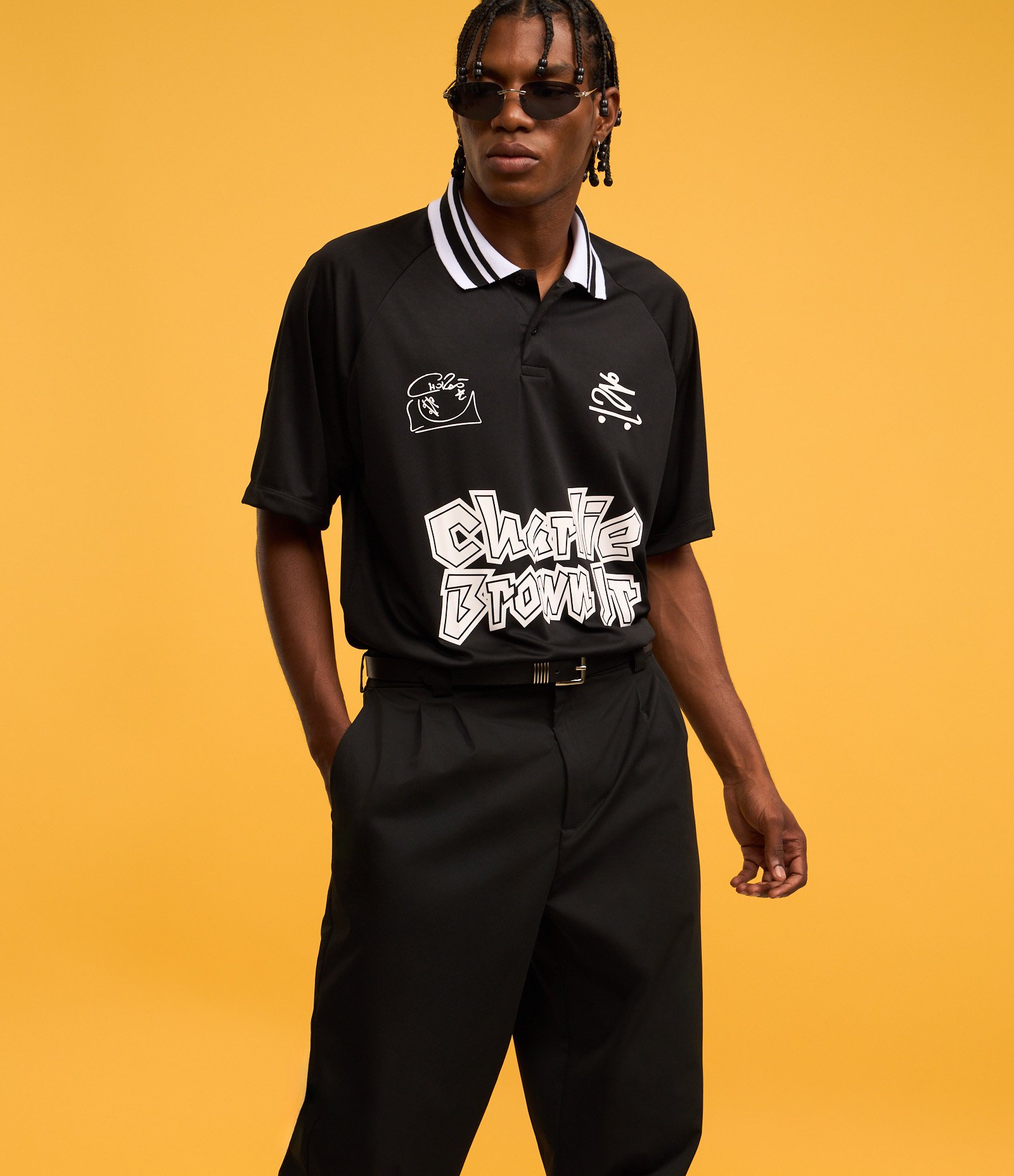 Calça Baggy em Sarja Alfaiatada com Pregas 3