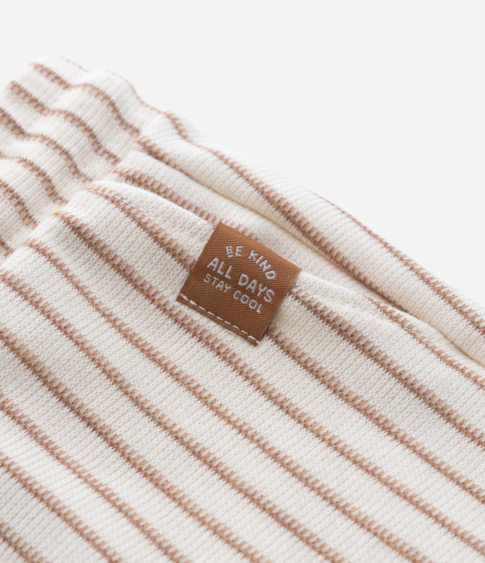 Bermuda Infantil com Estampa Listrada - Tam 1 a 6 Anos Bege/Marrom 6