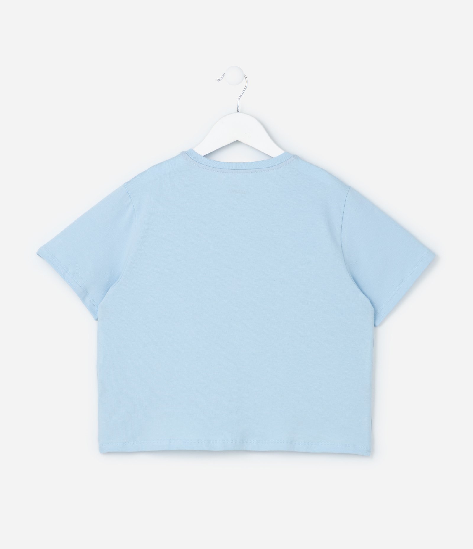 Blusa Infantil com Bordado de Flores em Paetês - Tam 5 a 14 Anos Azul 2