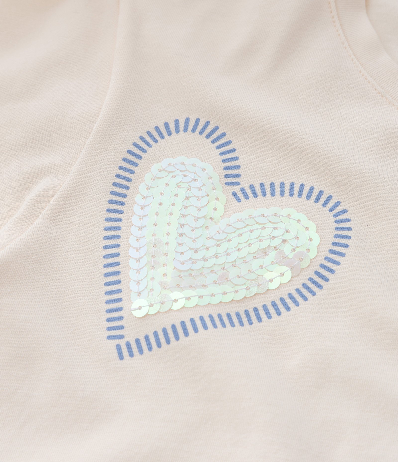 Blusa Cropped Infantil com Bordado em Paetês - Tam 5 a 14 Anos Bege 5