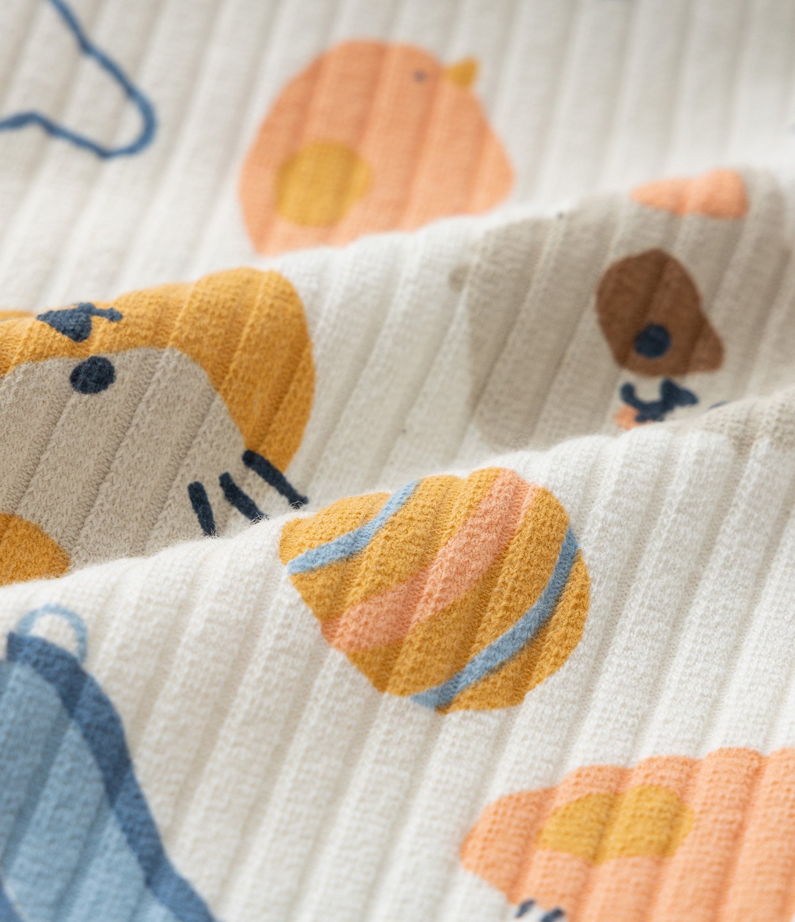 Conjunto Infantil com Estampa Cachorros no Escorregador - Tam 0 a 18 meses Amarelo 5