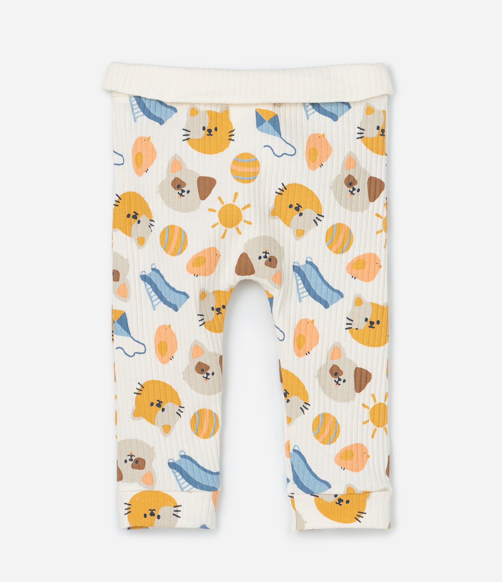 Conjunto Infantil com Estampa Cachorros no Escorregador - Tam 0 a 18 meses Amarelo 7