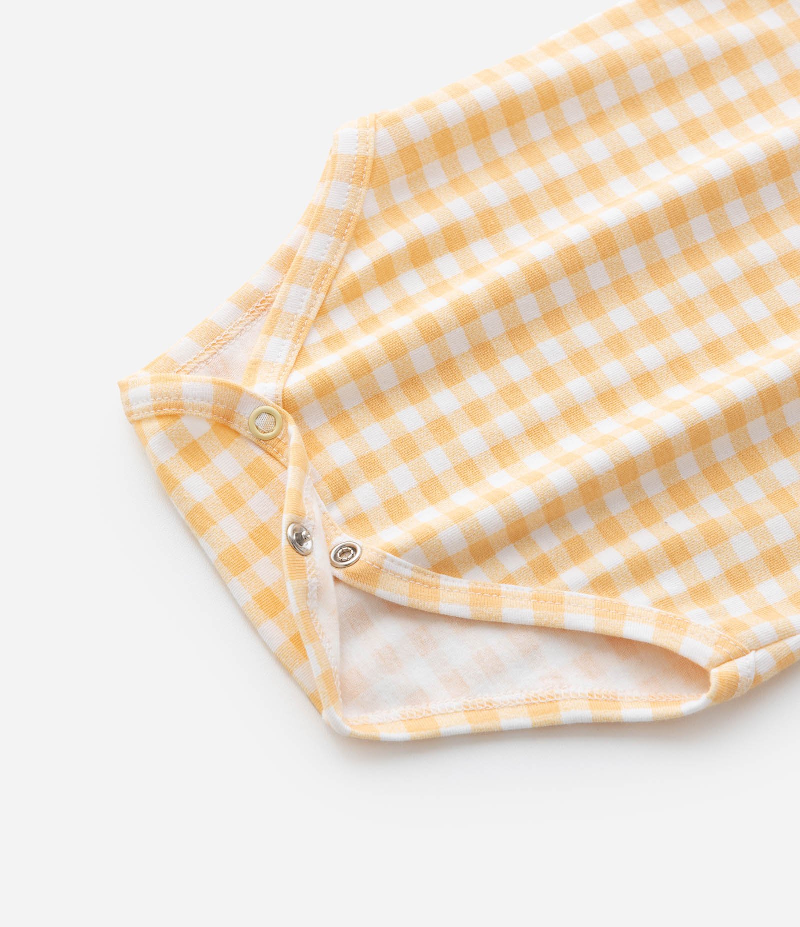 Body Infantil com Estampa Bichinhos Xadrez - Tam RN a 18 meses Amarelo 6