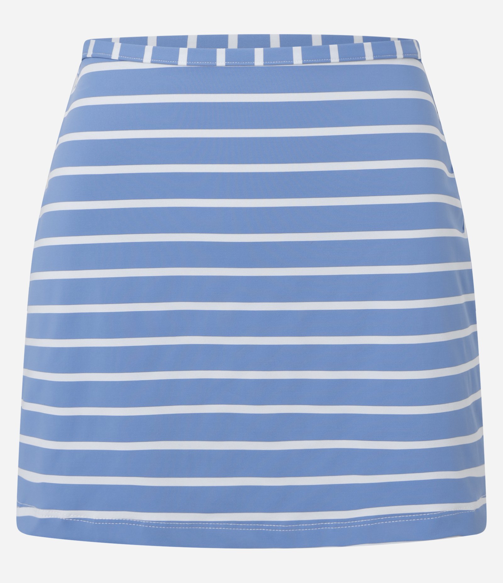 Saída de Praia Saia Curta em Microfibra Listrada Azul 6