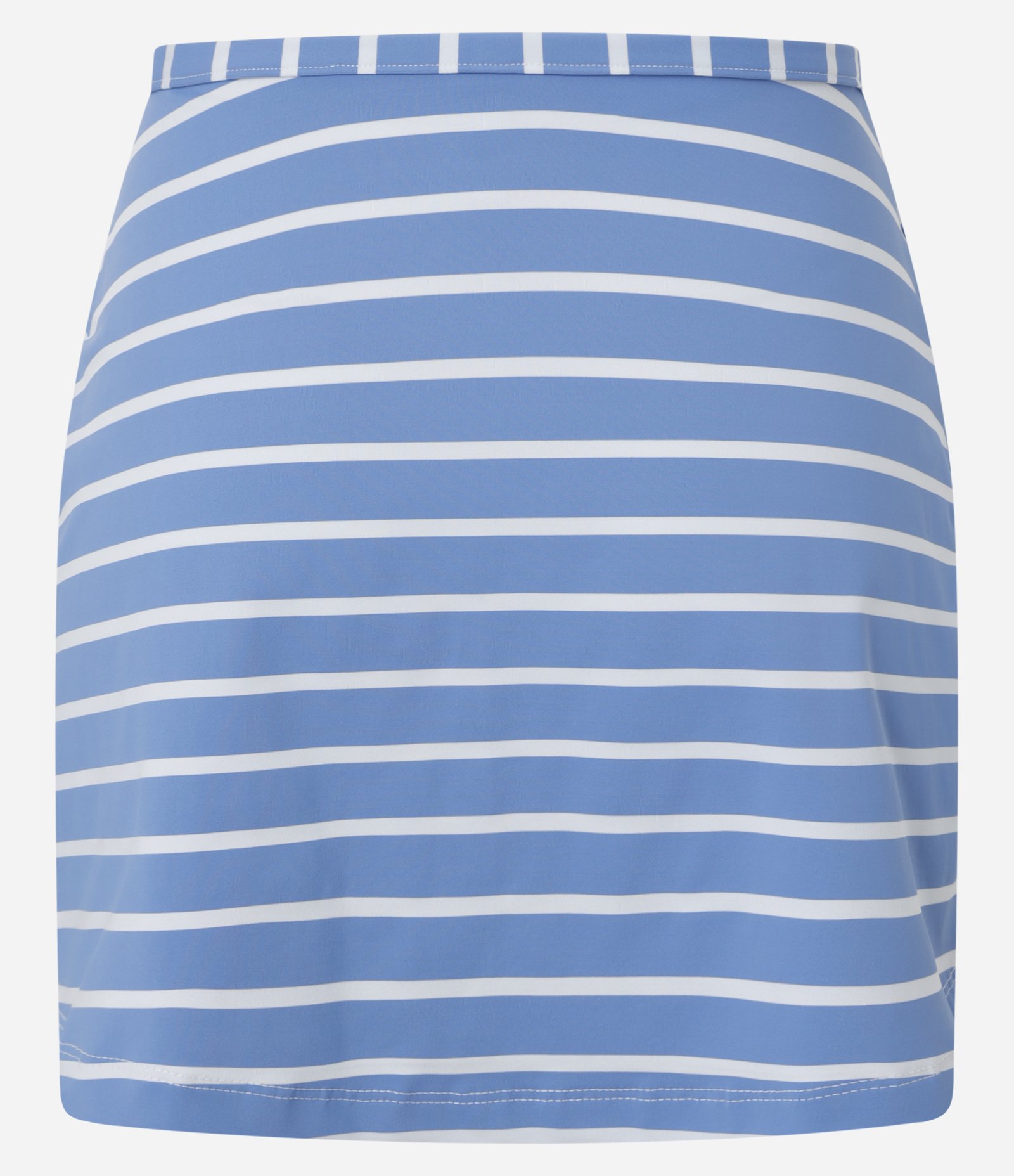 Saída de Praia Saia Curta em Microfibra Listrada Azul 7