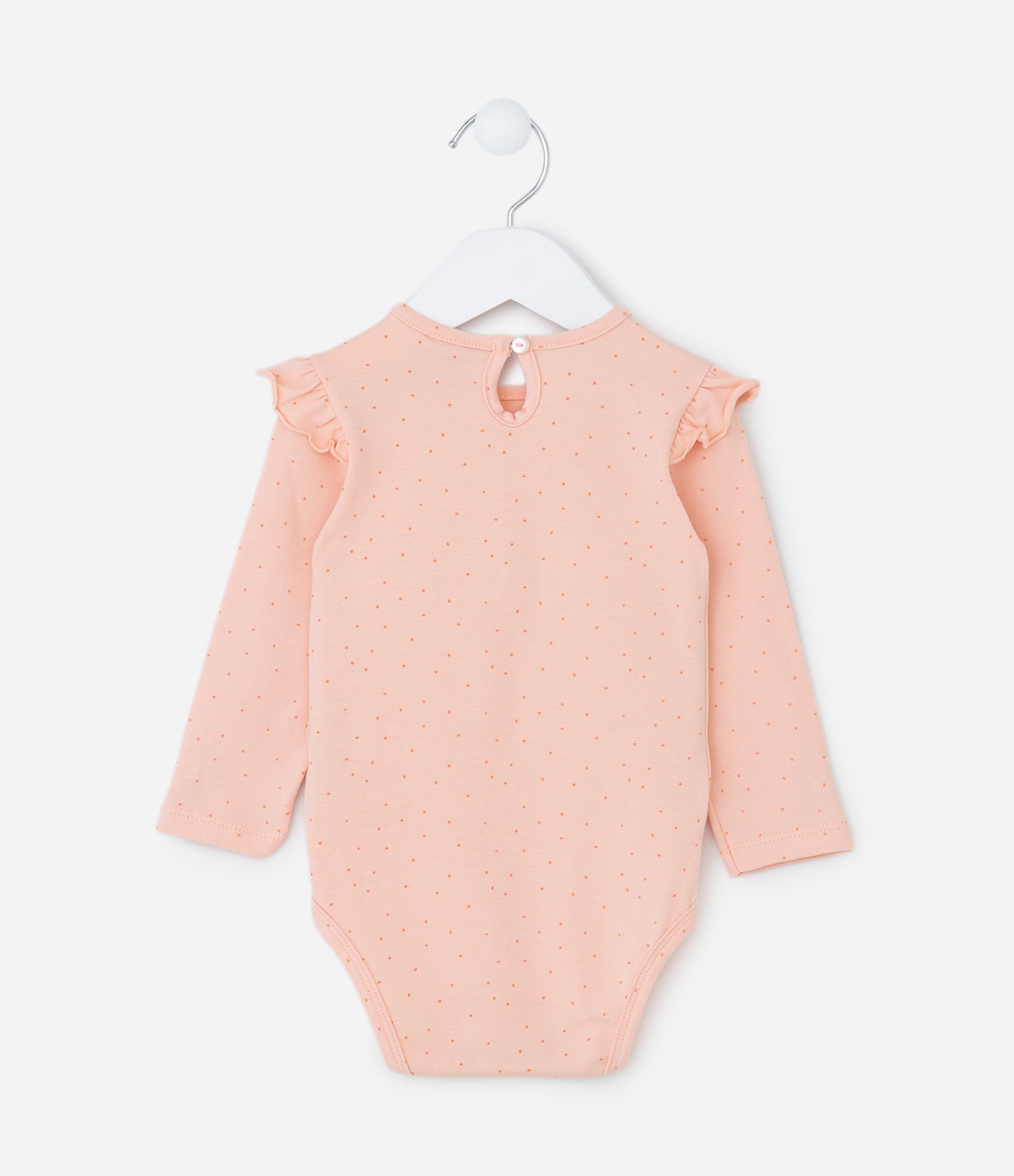 Body Infantil com Estampa Interativa Borboleta - Tam 0 a 18 meses Rosa Pêssego 3