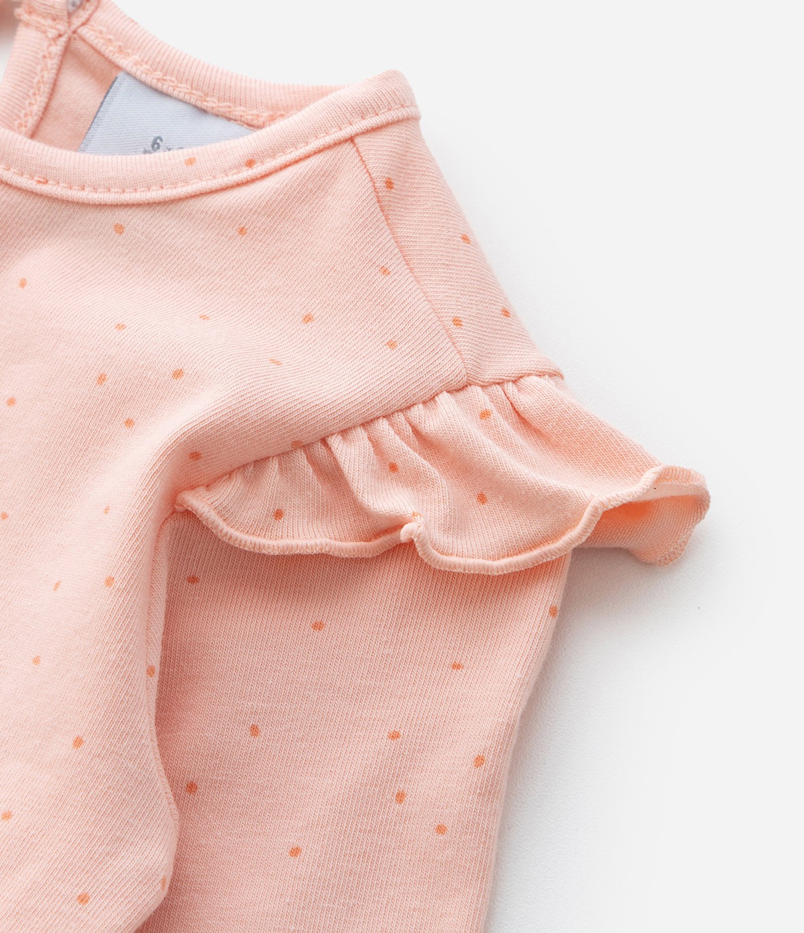 Body Infantil com Estampa Interativa Borboleta - Tam 0 a 18 meses Rosa Pêssego 6