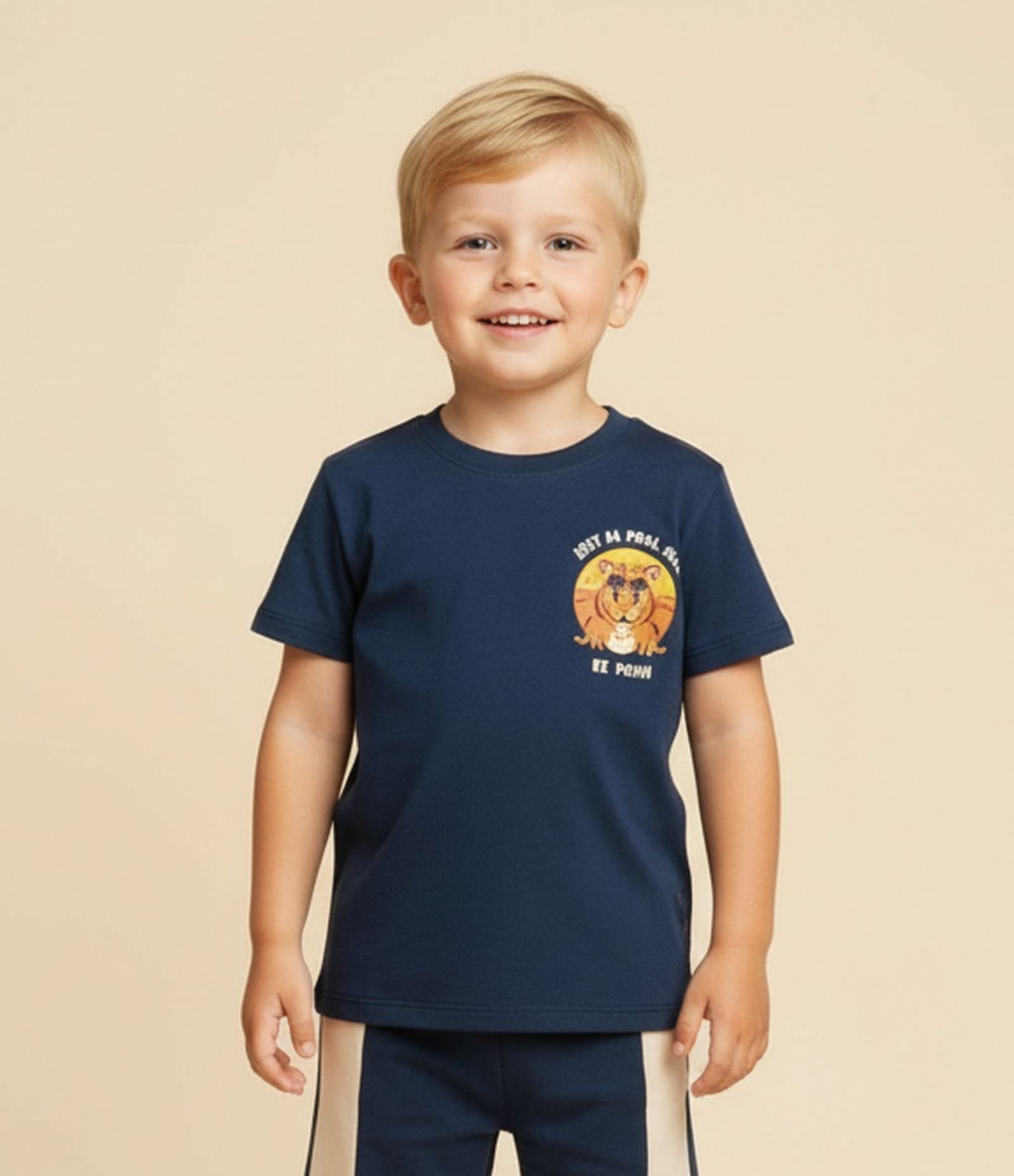 Conjunto Infantil em Moletom com Estampa Capivara - 1 a 6 Anos Azul 1