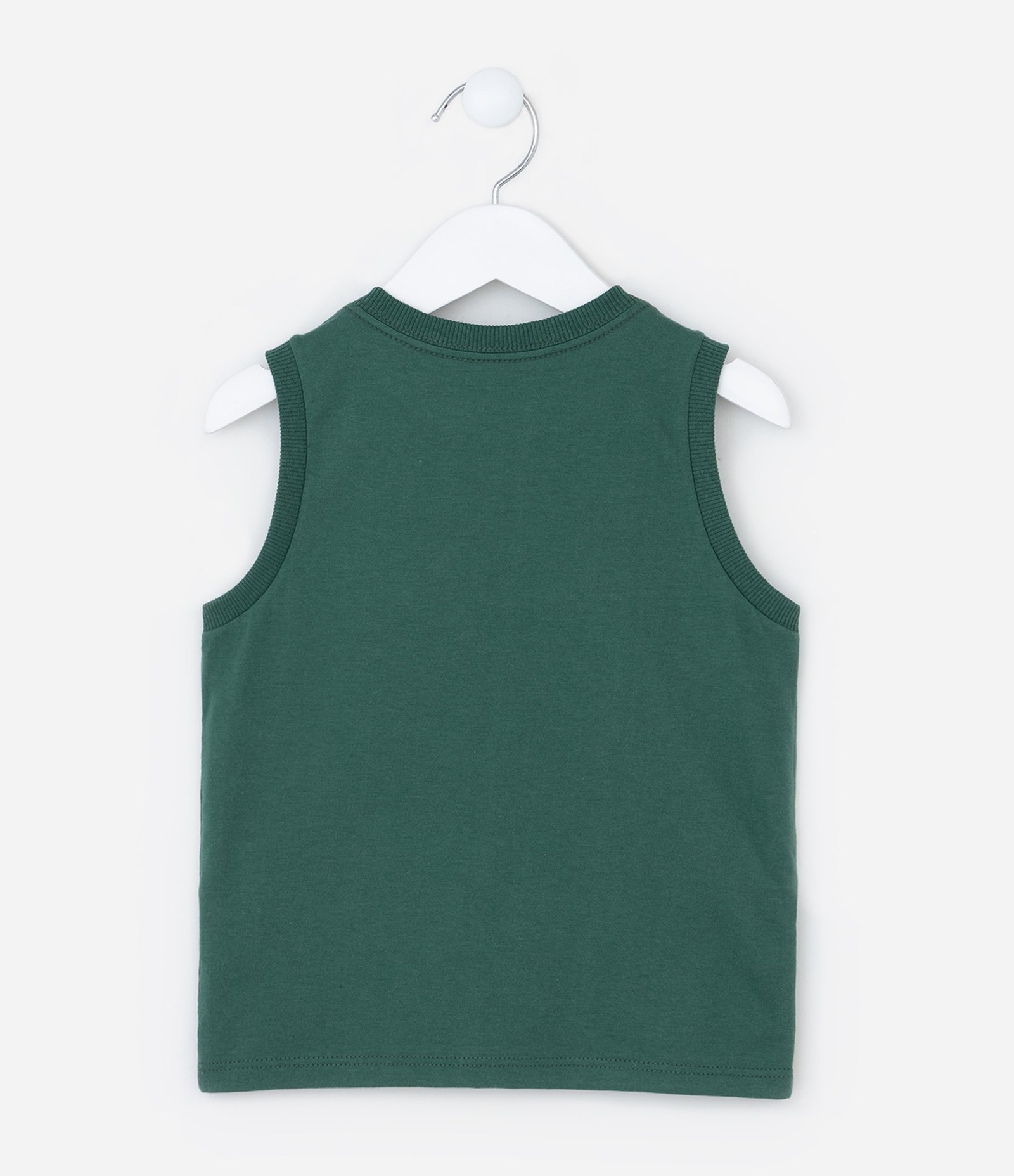 Regata Infantil com Bolsinho Estampa Tartaruga - Tam 1 a 6 Anos Verde 3