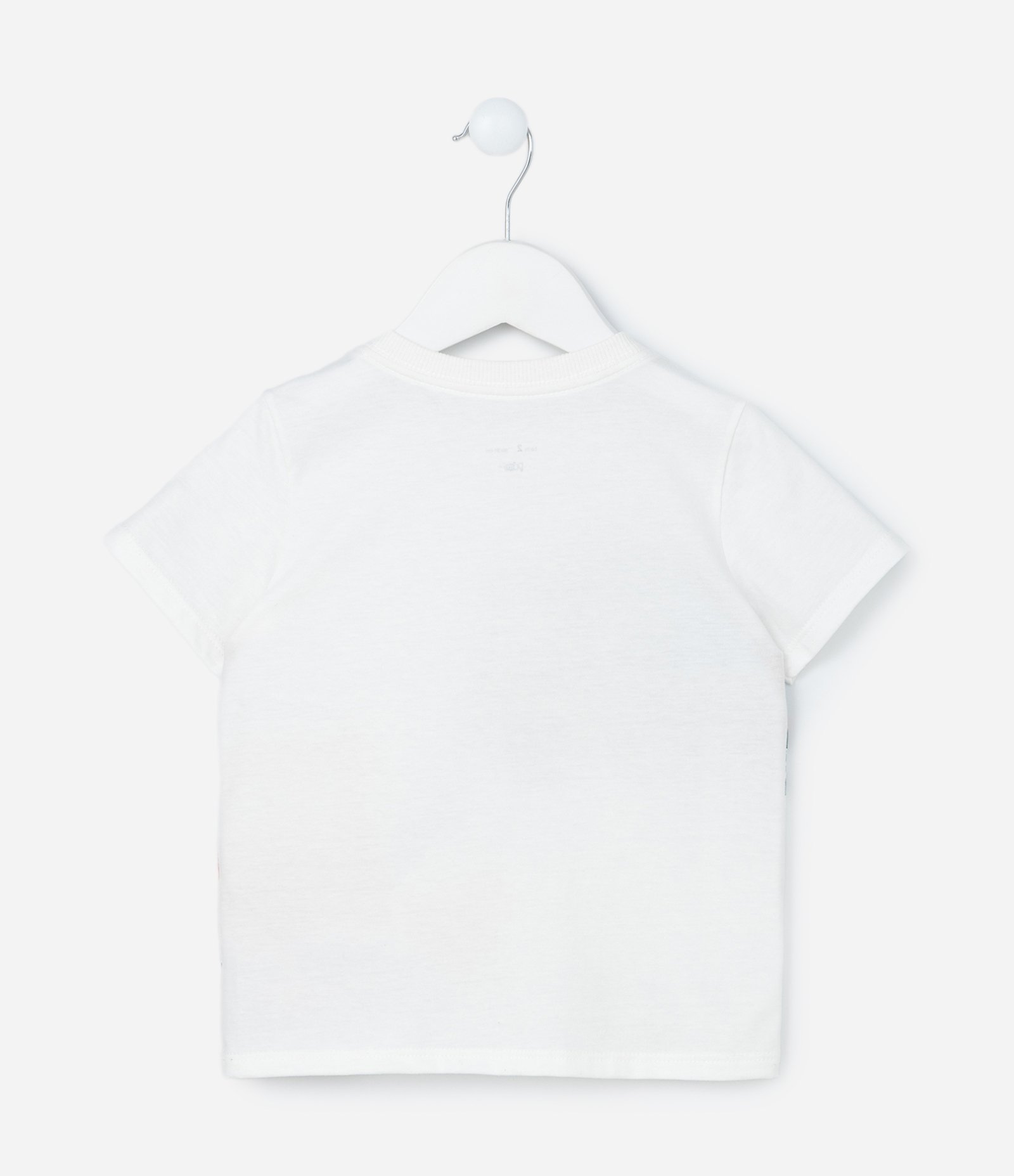 Camiseta Infantil com Estampa Tratores - Tam 1 a 6 Anos Branco 3