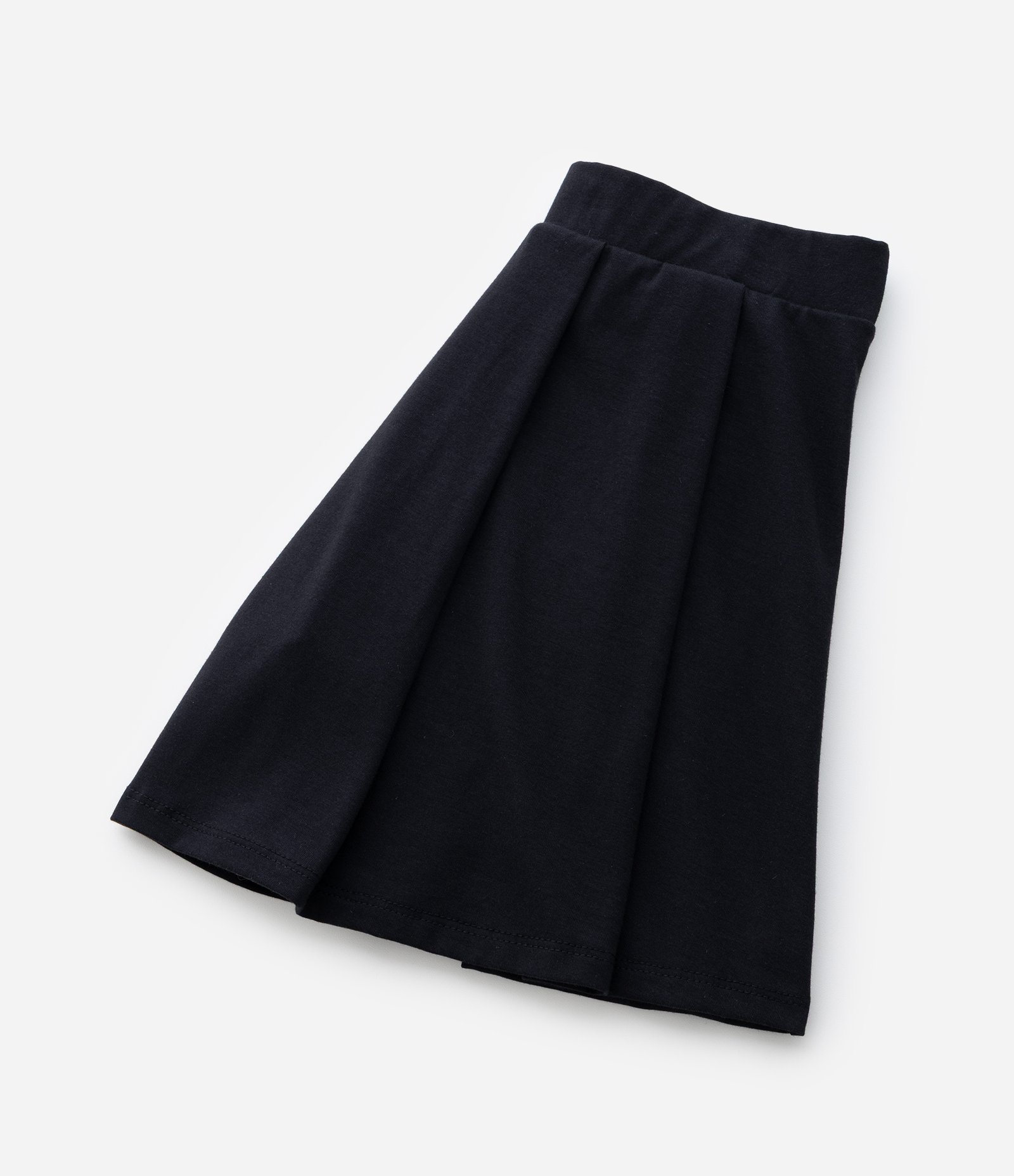 Short Saia Infantil com Pregas - Tam 5 a 14 Anos Preto 5