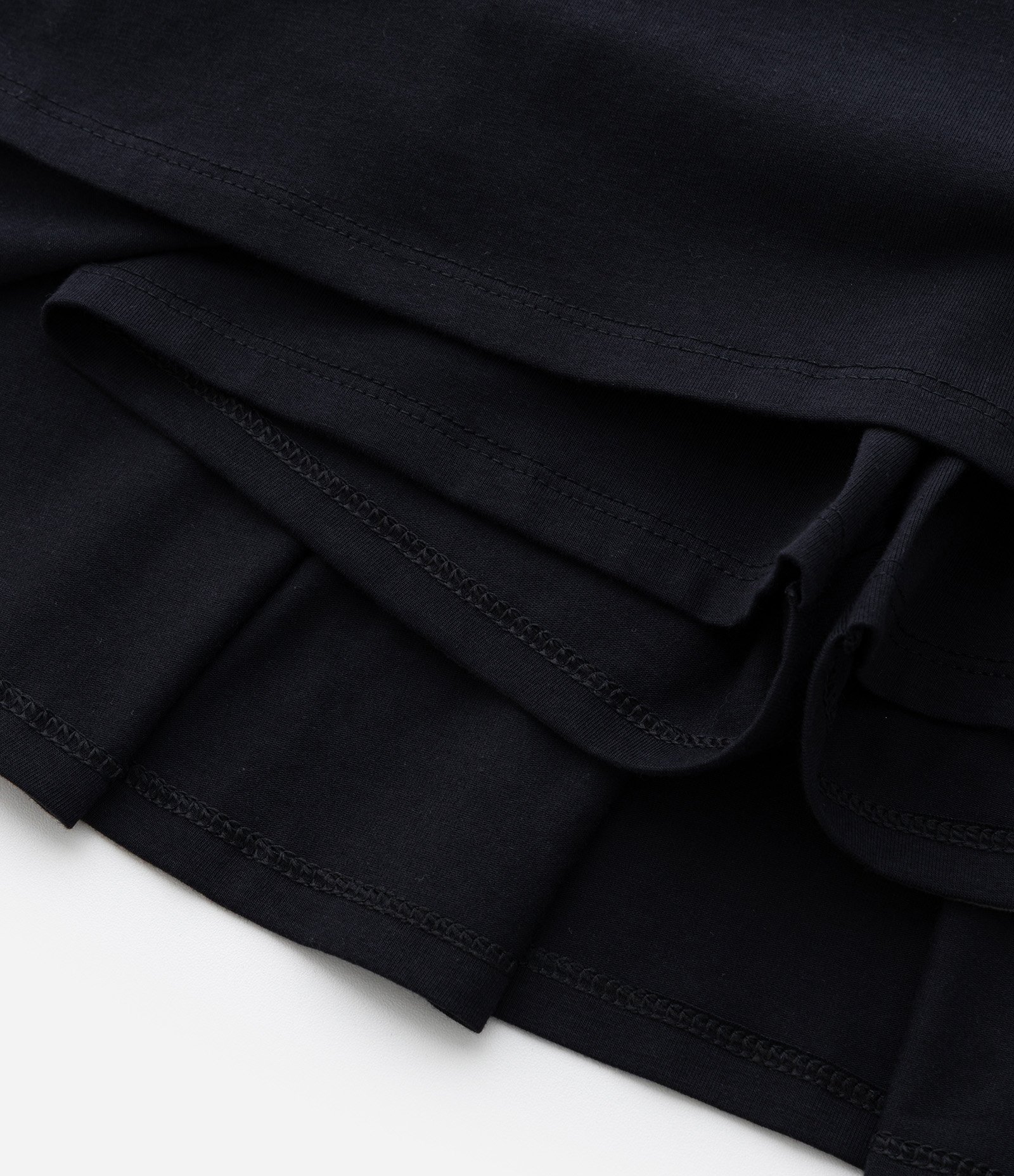 Short Saia Infantil com Pregas - Tam 5 a 14 Anos Preto 6