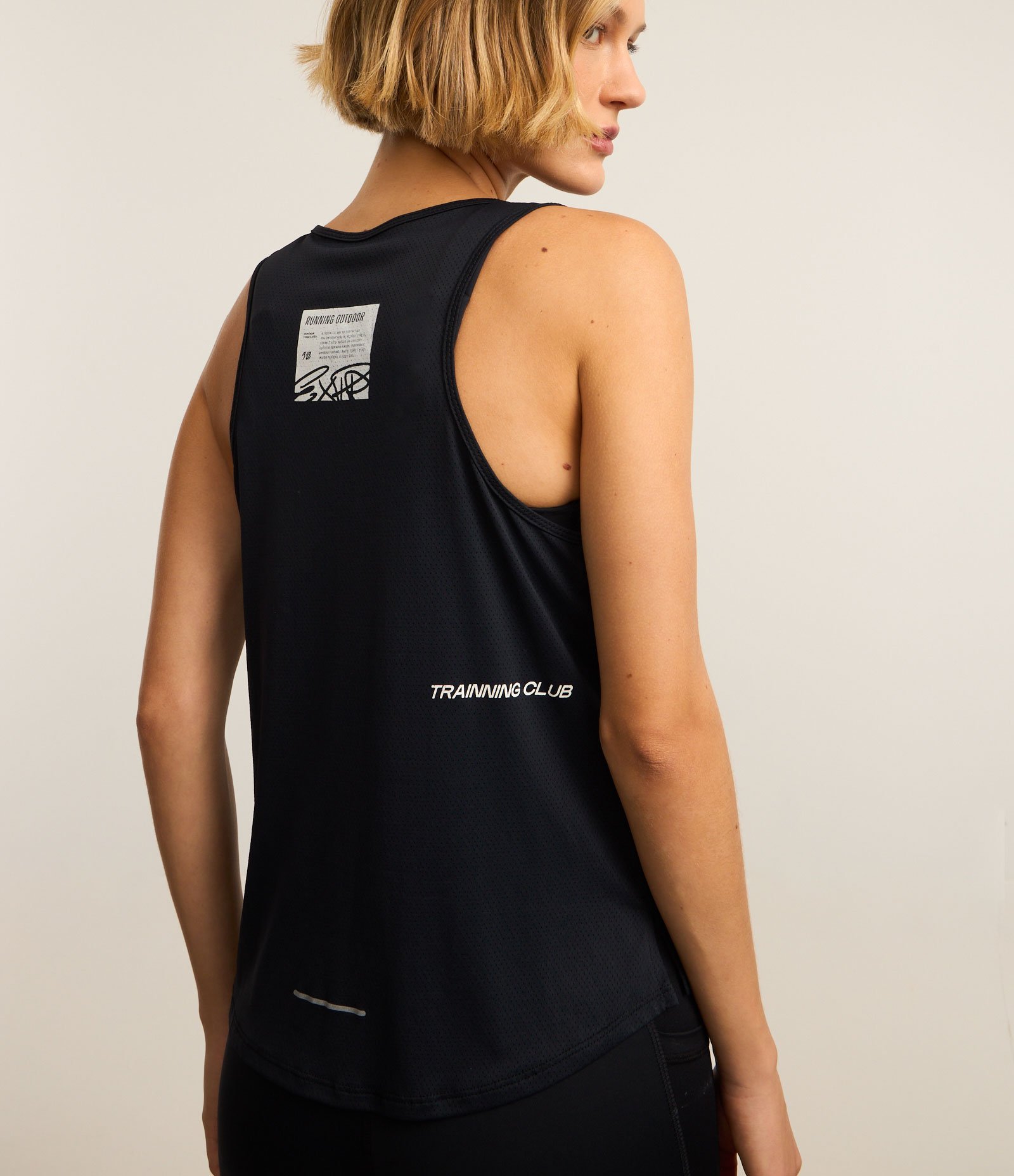 Regata Nadador Esportiva com Estampa de Corrida Preto 5