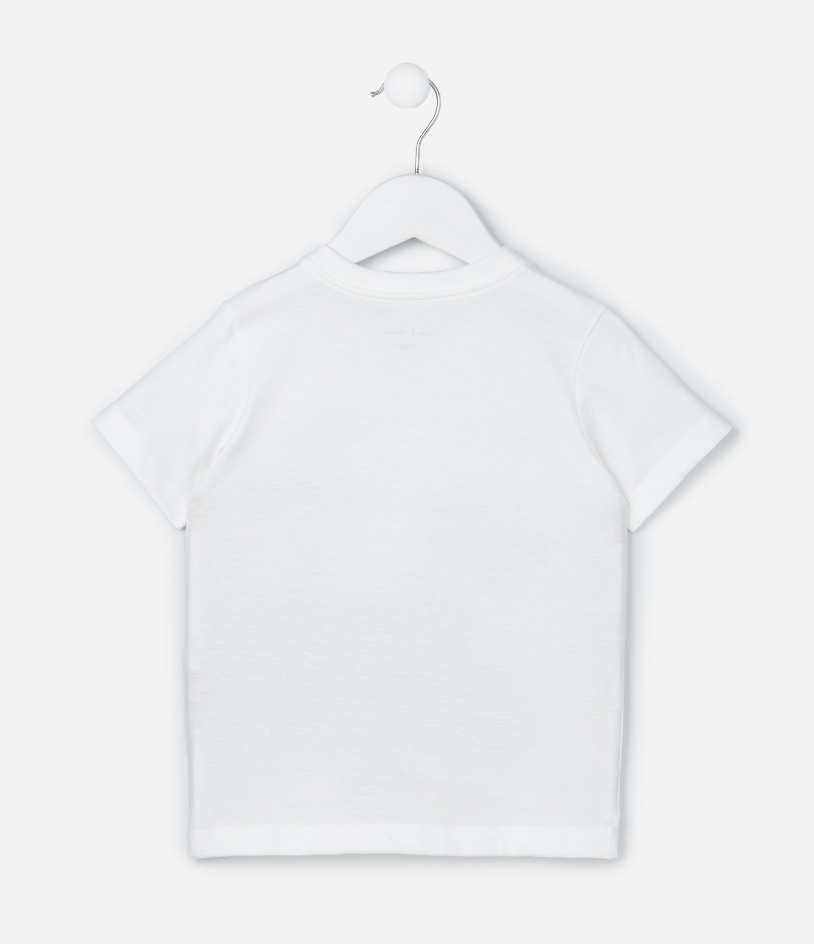 Camiseta Infantil com Estampa Texturizada Dino - Tam 1 a 6 Anos Branco 3