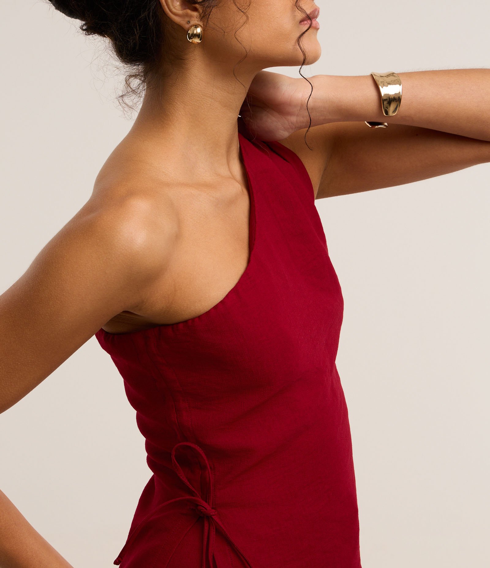 Blusa Alfaiatada Ombro Só em Viscose com Regulador Lateral 5