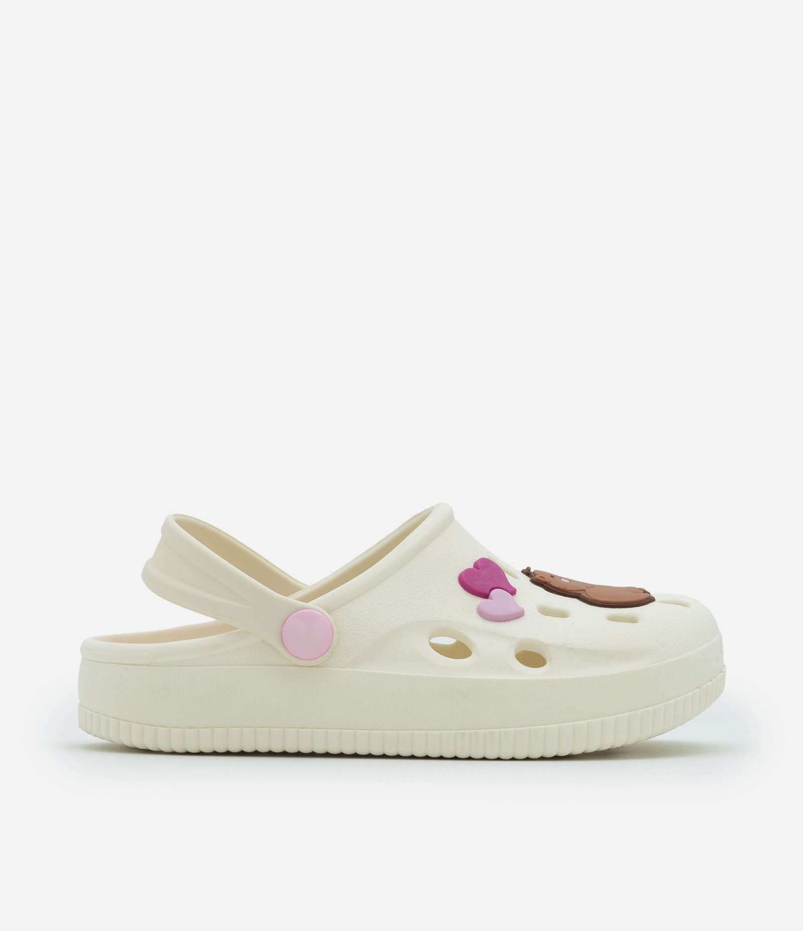 Sandália Babuche Infantil com Patch de Capivara - Tam 24 a 35 Off White 5