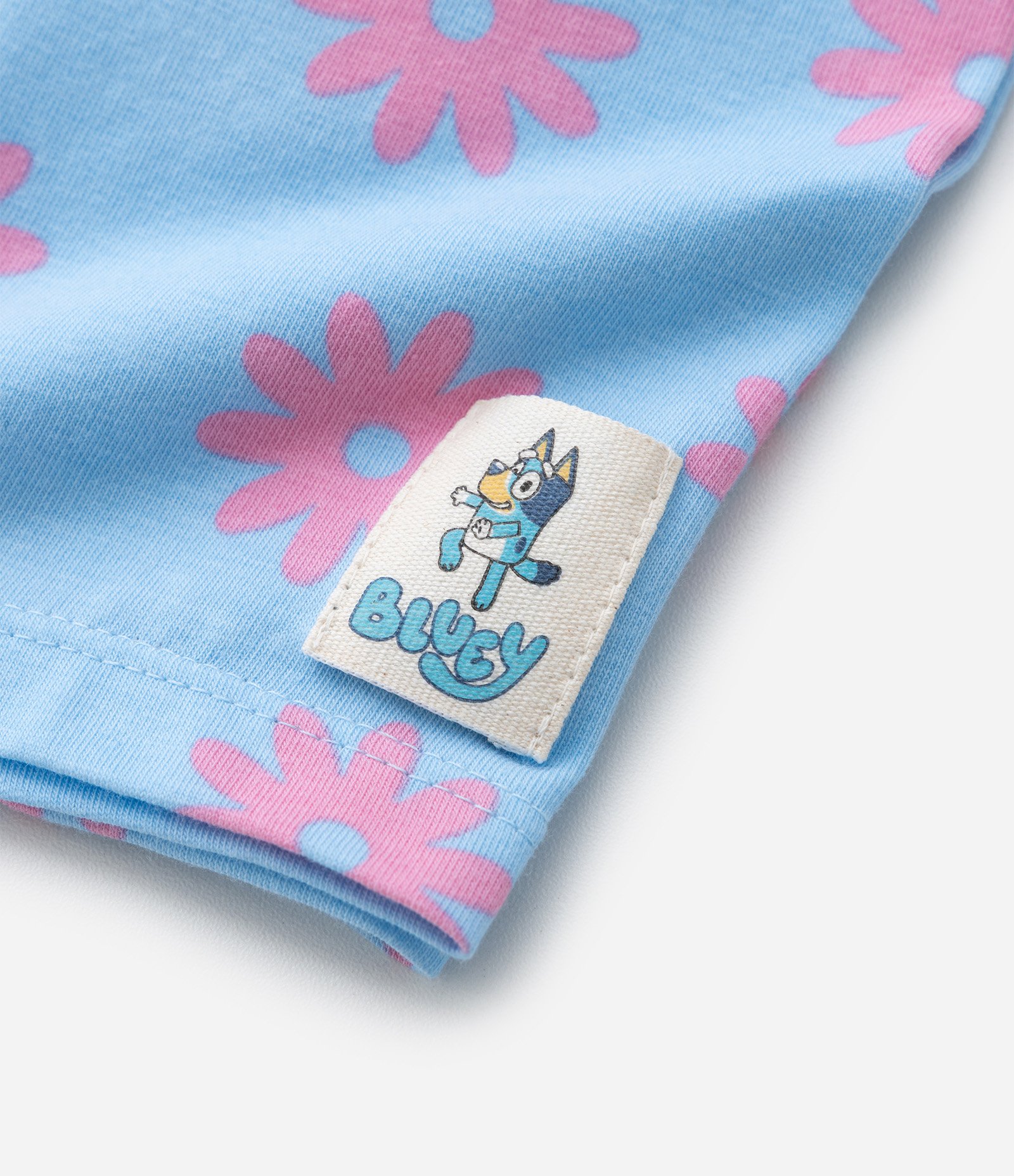 Conjunto Curto Infantil com Estampa Bluey - Tam 1 a 6 Anos Bege/Azul 9