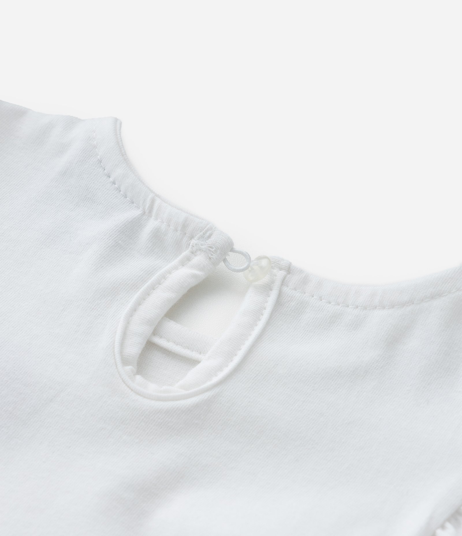 Vestido Infantil com Babados Maria e Lacinho - Tam 0 a 18 meses Branco/Azul/Vermelho 4