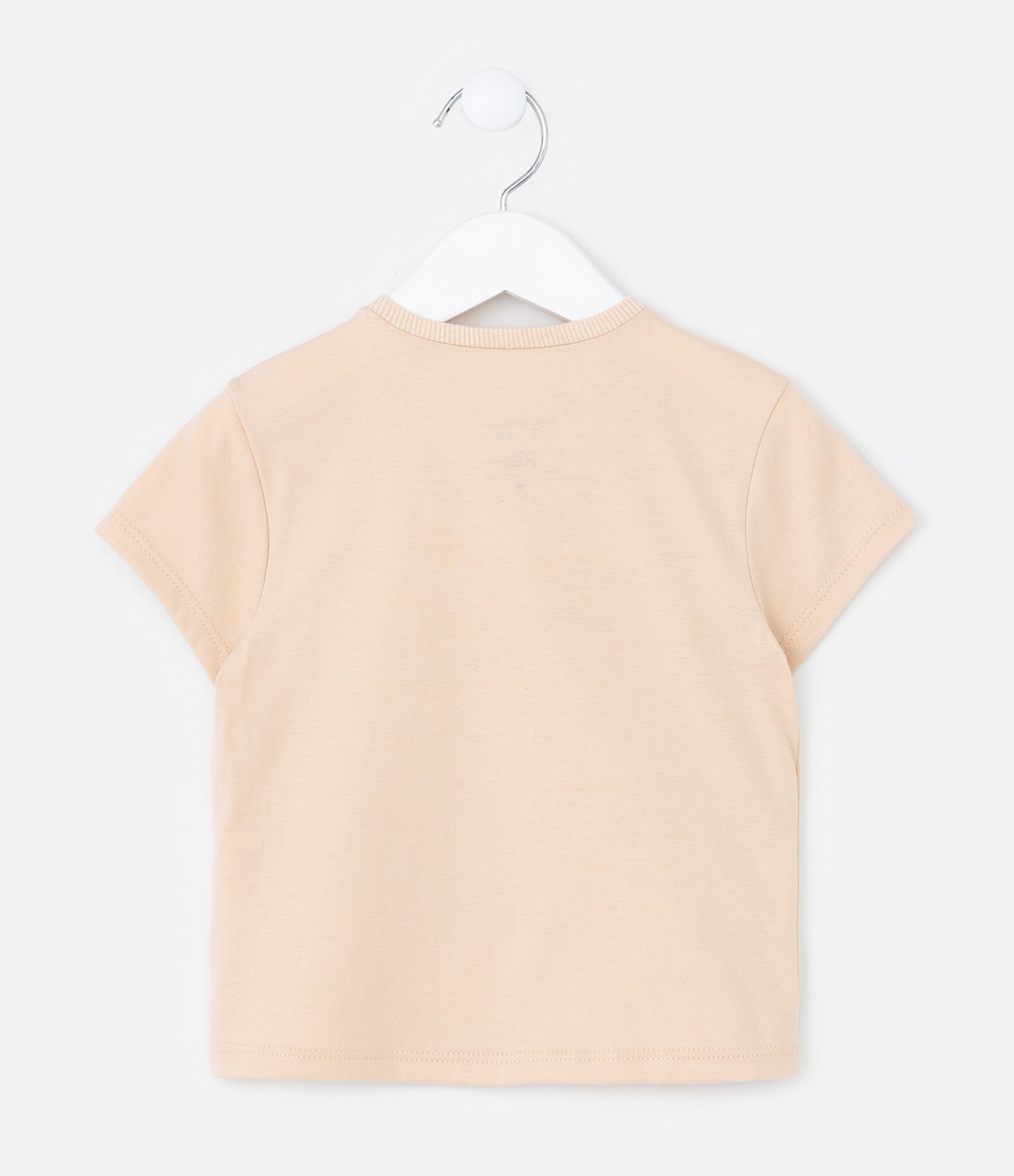 Blusa Infantil com Estampa de Ursinho - Tam 1 a 6 Anos Bege 3