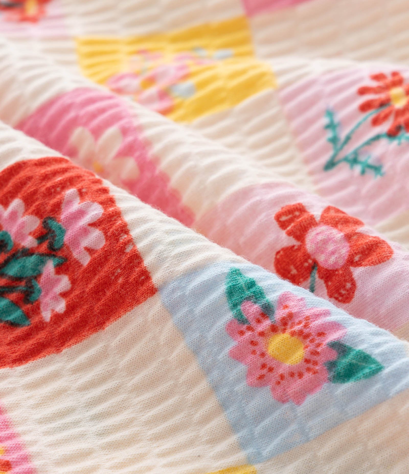 Vestido Infantil sem Manga Estampa de Flores e Textura - Tam 1 a 5/6 Anos Multicores 4