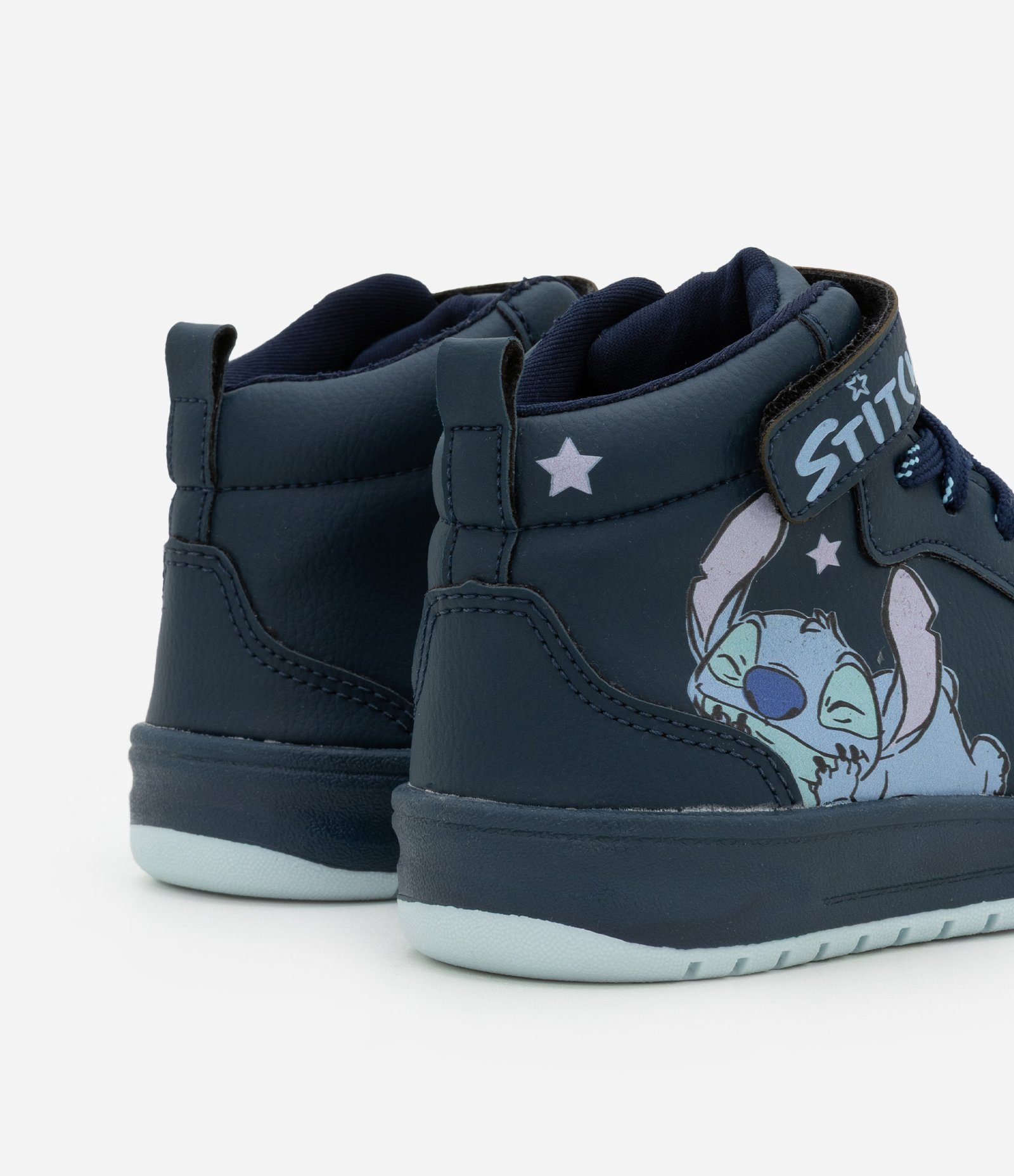 Tênis Infantil Abotinado com Estampa do Stitch - Tam 28 ao 34 Azul 2