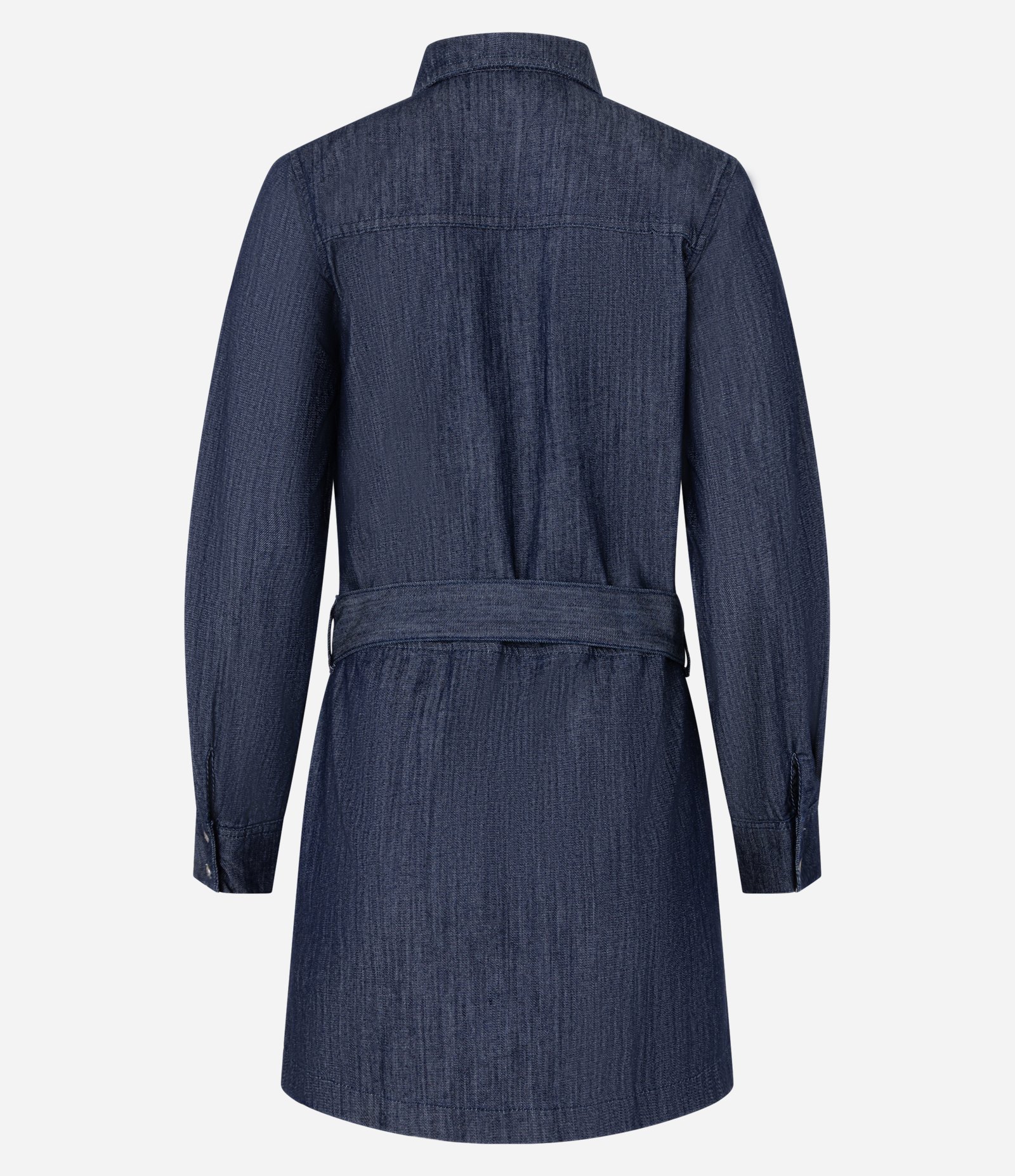 Vestido Curto em Jeans com Cinto e Fivela Azul 6