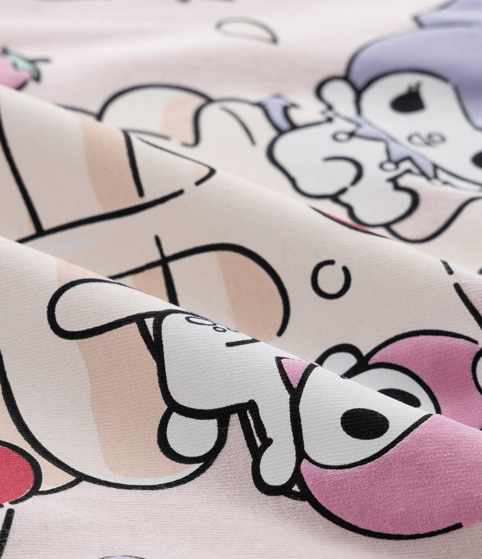 Camiseta Infantil com Estampa My Melody e Kuromi - Tam 5 a 14 Anos Rosa 4