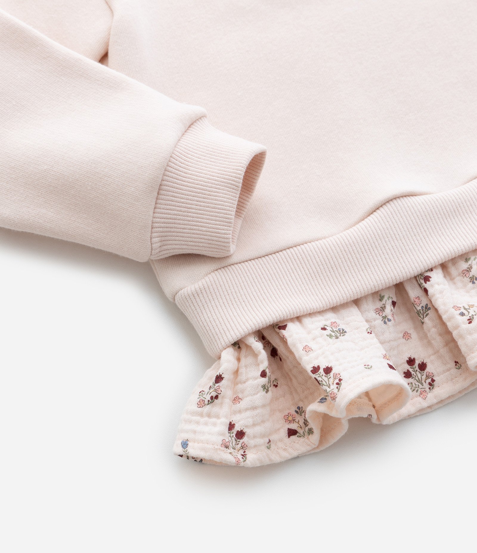 Casaco Infantil com Bordado e Barra com Babado - Tam 1 a 6 Anos Rosa 7