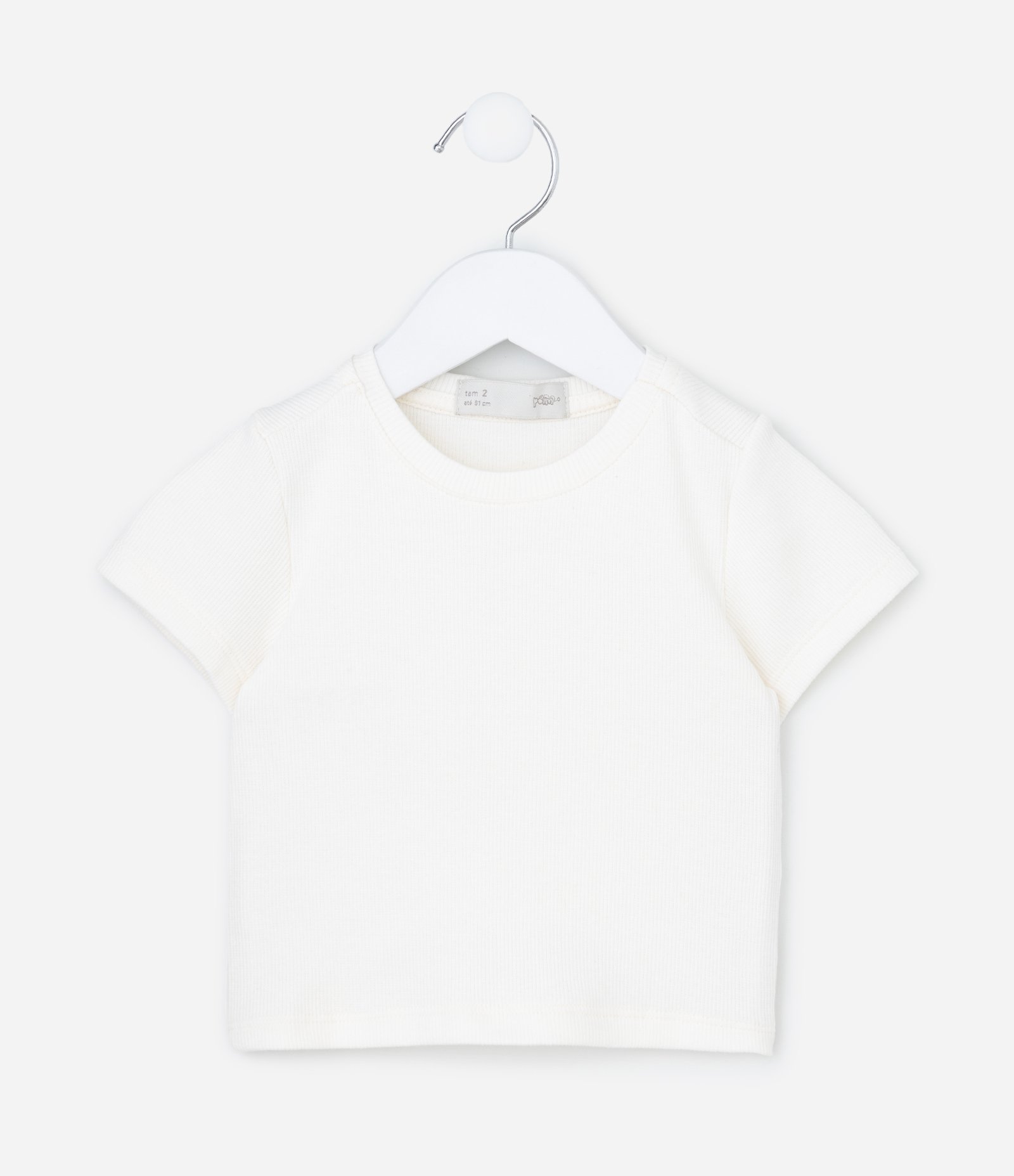 Blusa Infantil Estampa Risca de Giz e Sobreposição - Tam 1 a 6 Anos Azul/Branco 4