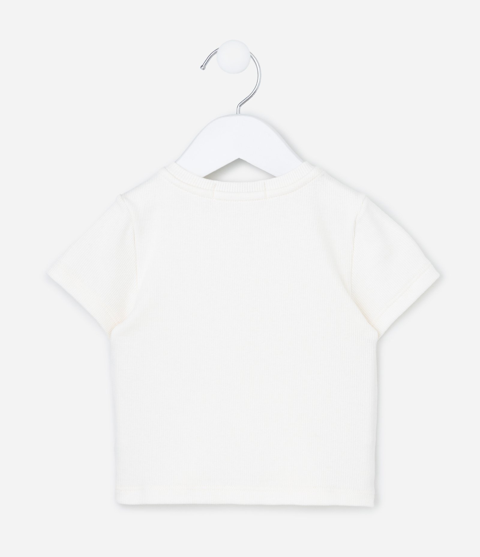 Blusa Infantil Estampa Risca de Giz e Sobreposição - Tam 1 a 6 Anos Azul/Branco 5