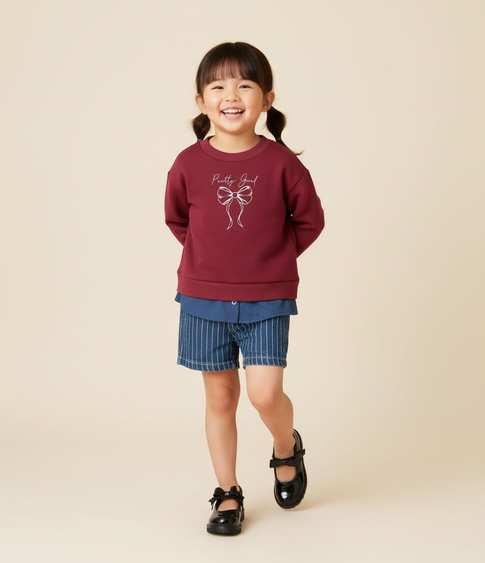 Casaco Infantil em Moletom com Barra Diferenciada - Tam 1 a 6 Anos Vermelho 1