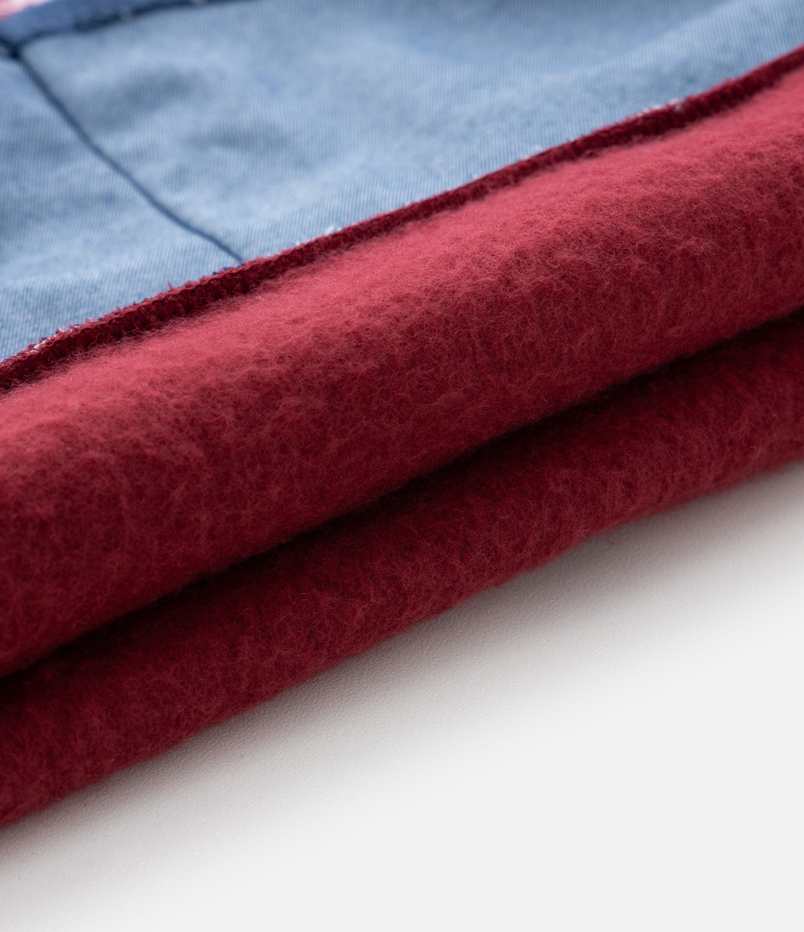 Casaco Infantil em Moletom com Barra Diferenciada - Tam 1 a 6 Anos Vermelho 5