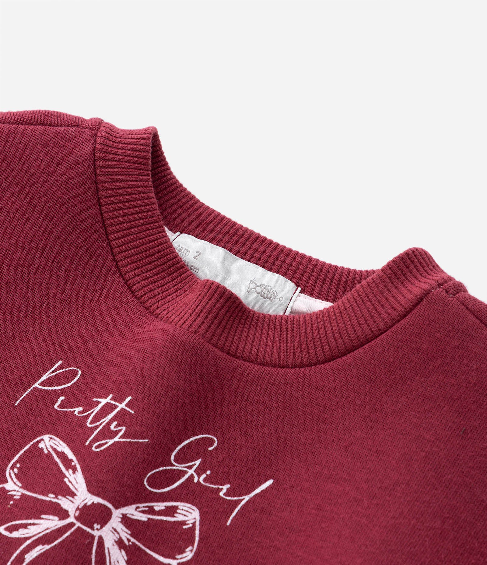 Casaco Infantil em Moletom com Barra Diferenciada - Tam 1 a 6 Anos Vermelho 6