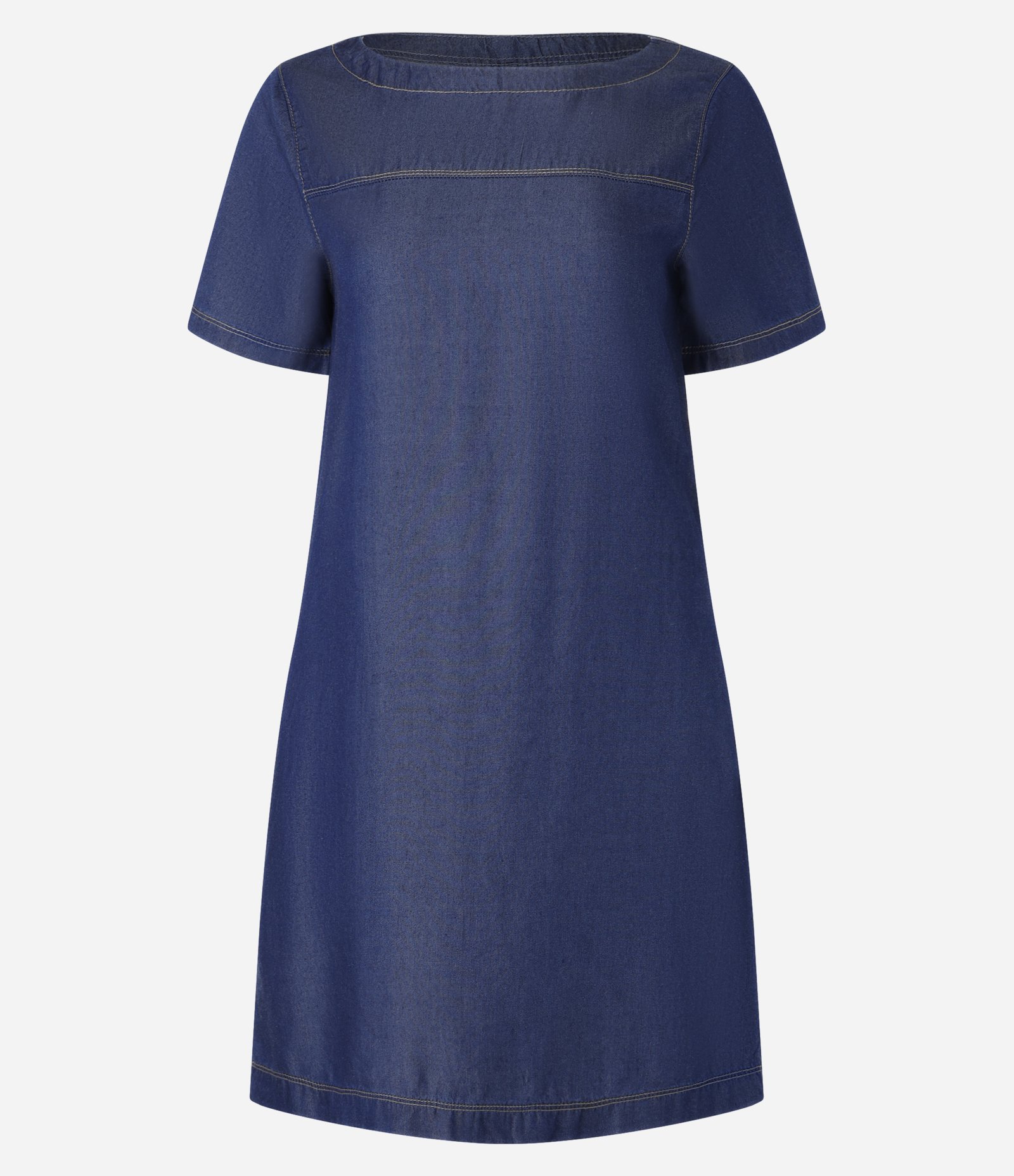 Vestido Curto em Liocel com Recortes Escuro 5