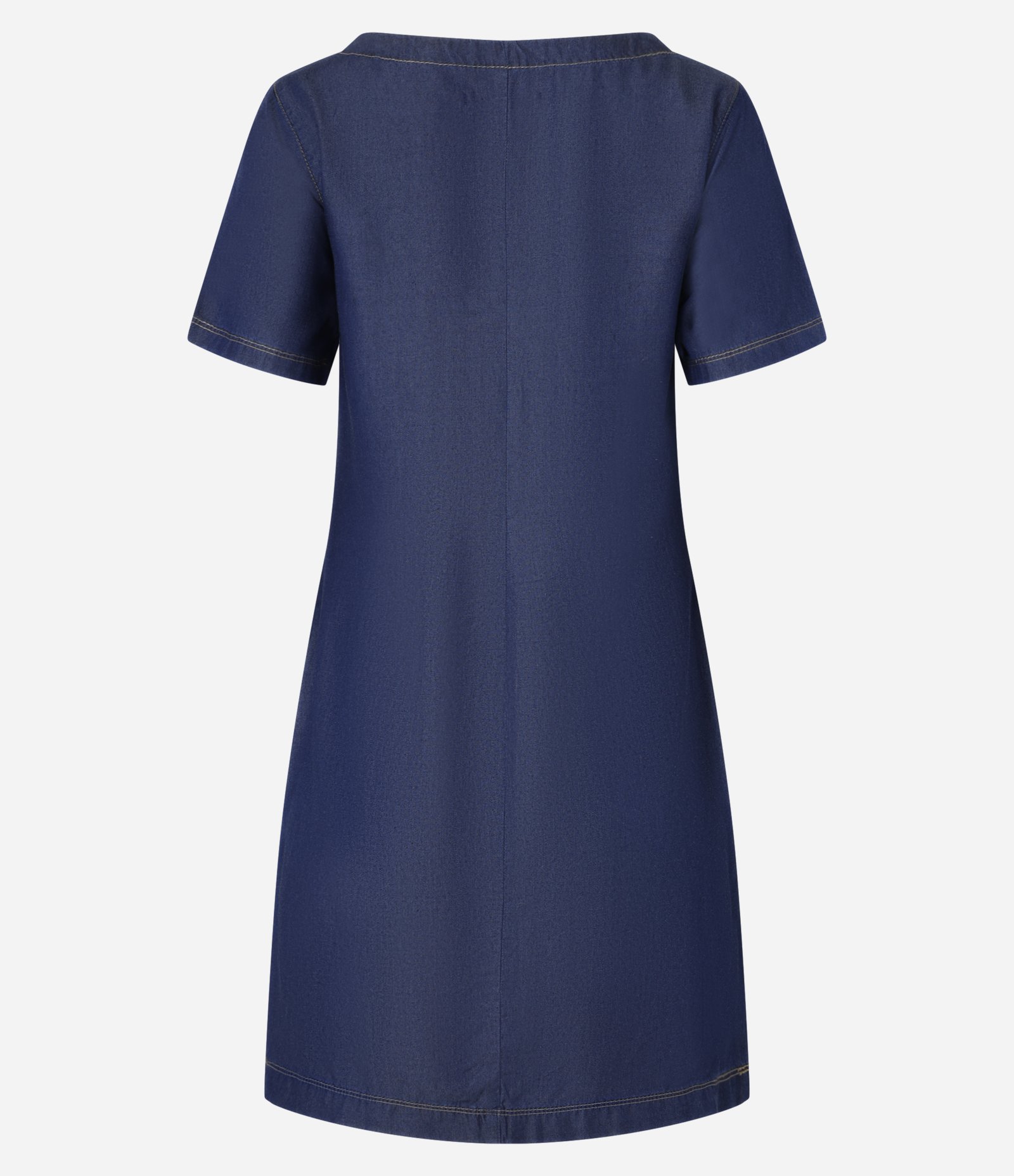 Vestido Curto em Liocel com Recortes Escuro 6