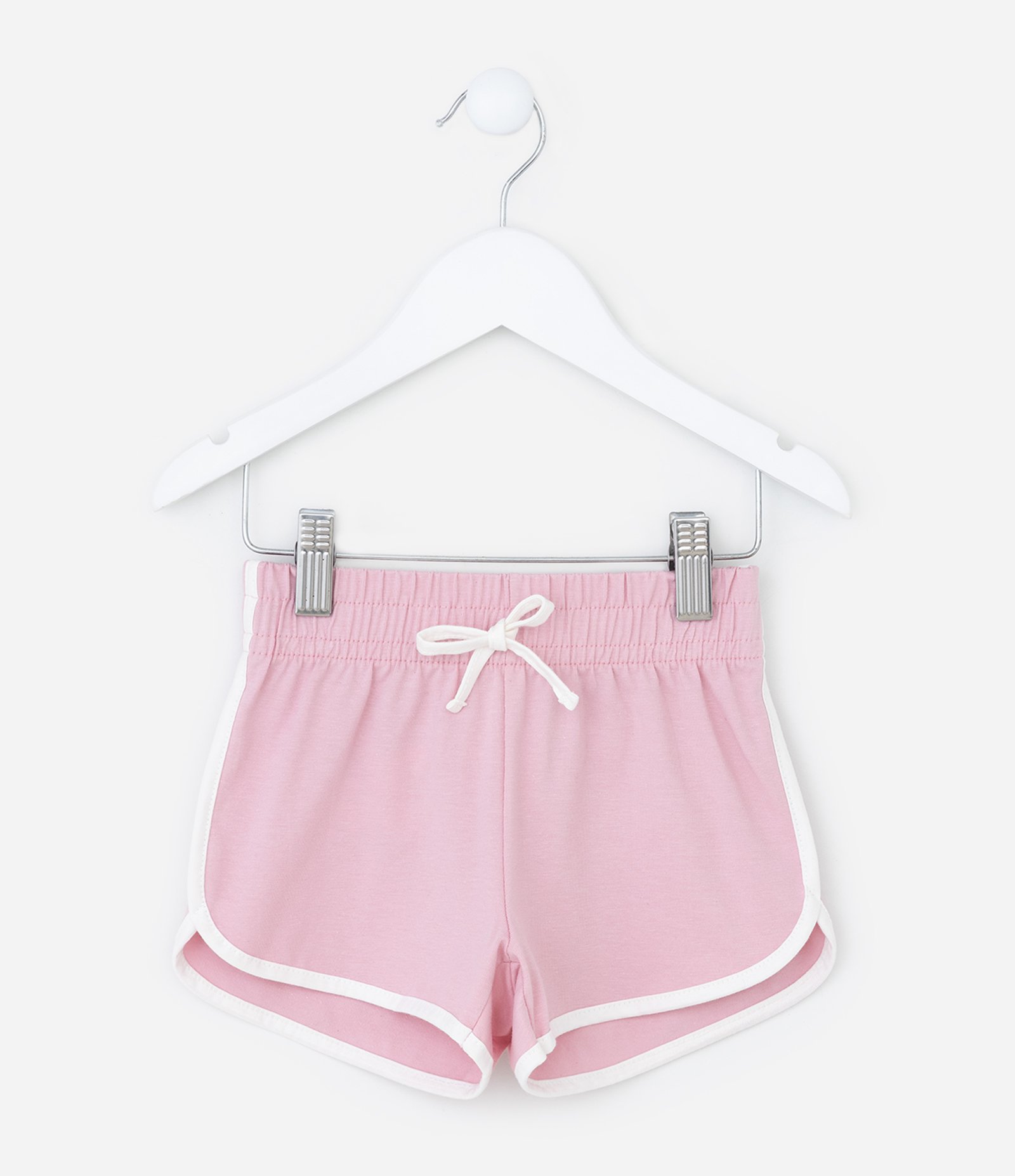 Short Runner Infantil com Detalhes Contrastantes - Tam 1 a 6 Anos Rosa 1