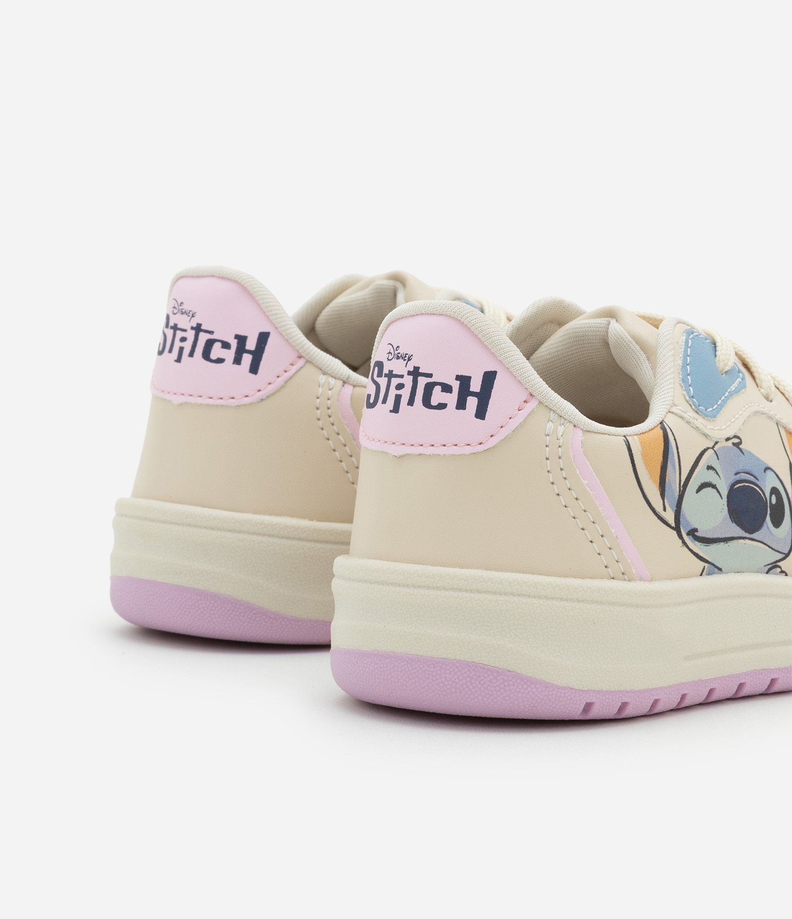 Tênis Infantil com Estampa Stitch e Angel - Tam 28 a 34 Off White 2