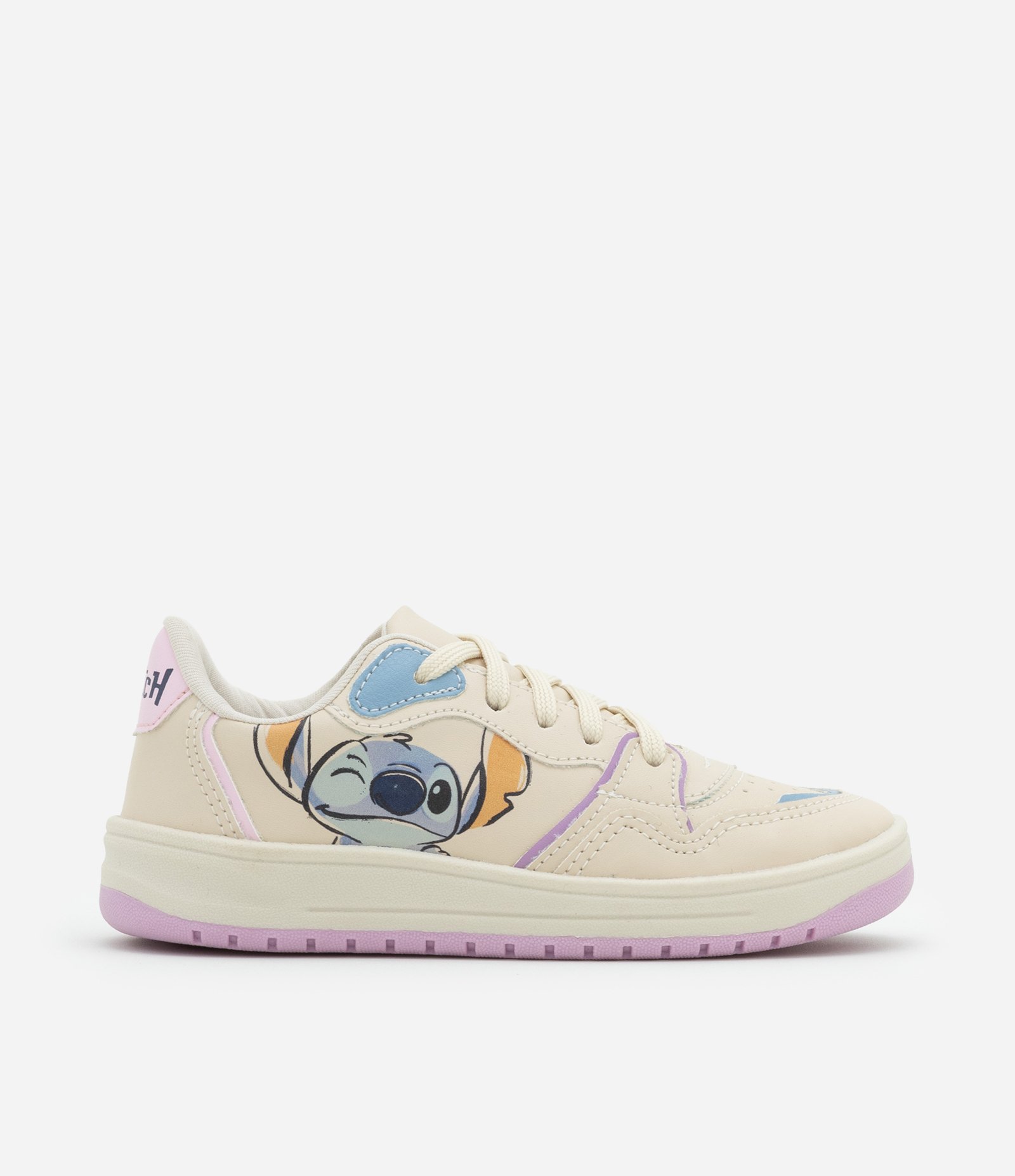 Tênis Infantil com Estampa Stitch e Angel - Tam 28 a 34 Off White 5