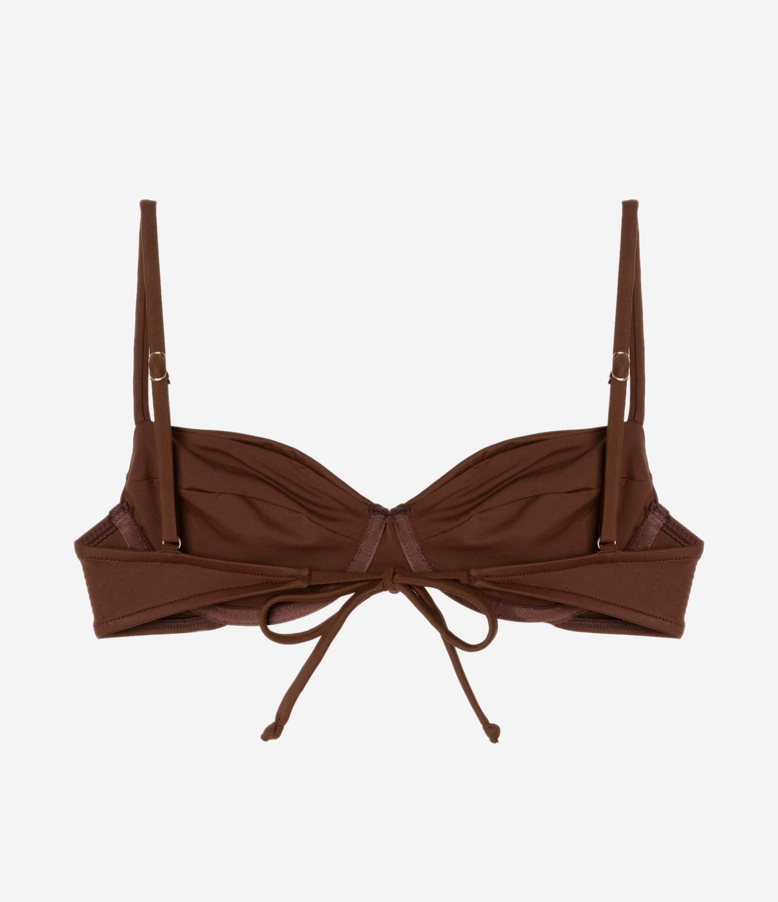 Biquíni Top Meia Taça em Microfibra Básico Marrom 6