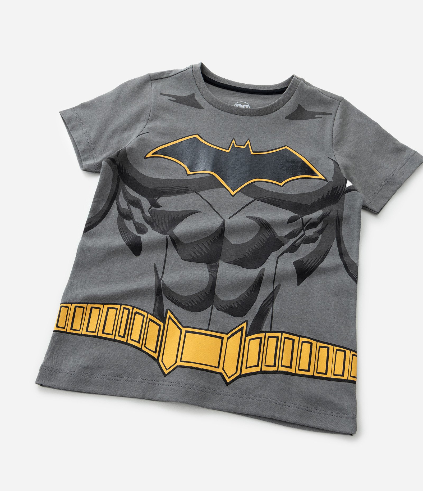 Pijama Curto Infantil com Estampa Batman - Tam 3 a 8 Anos Cinza/Preto 10