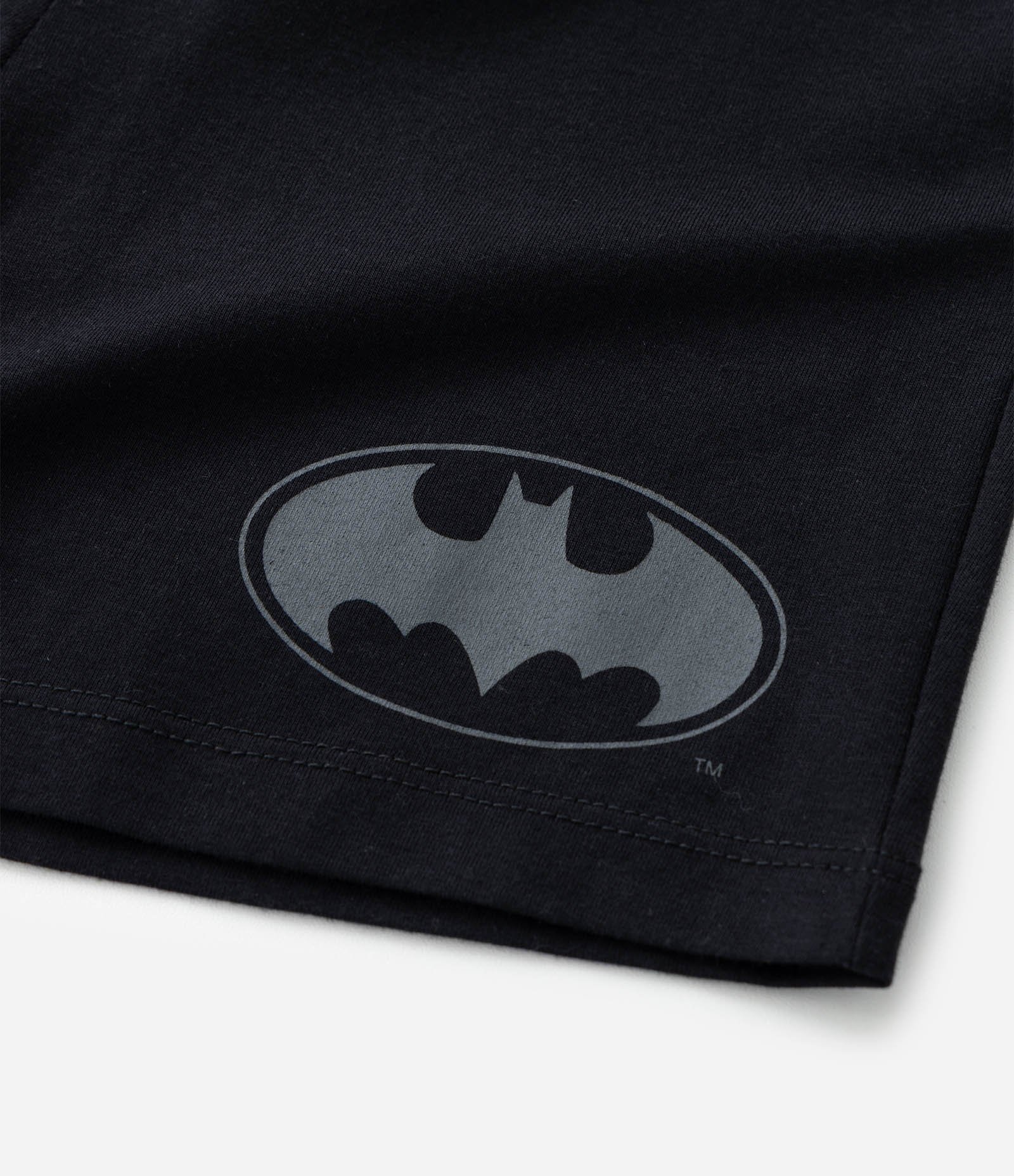Pijama Curto Infantil com Estampa Batman - Tam 3 a 8 Anos Cinza/Preto 11