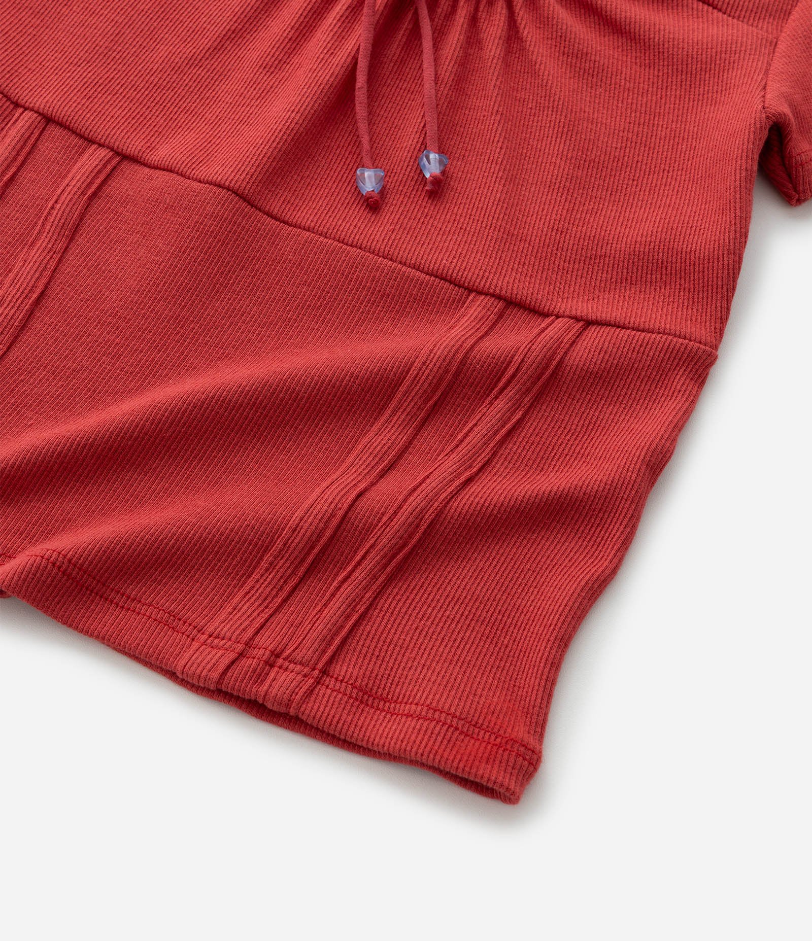 Blusa Infantil em Ribana com Pingente de Coração - Tam 5 A 14 Anos Vermelho 5