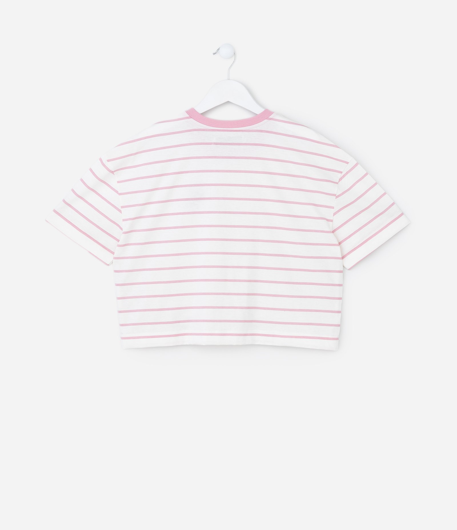Blusa Boxy Infantil com Bordado de Cereja - Tam 5 A 14 Anos Branco 3