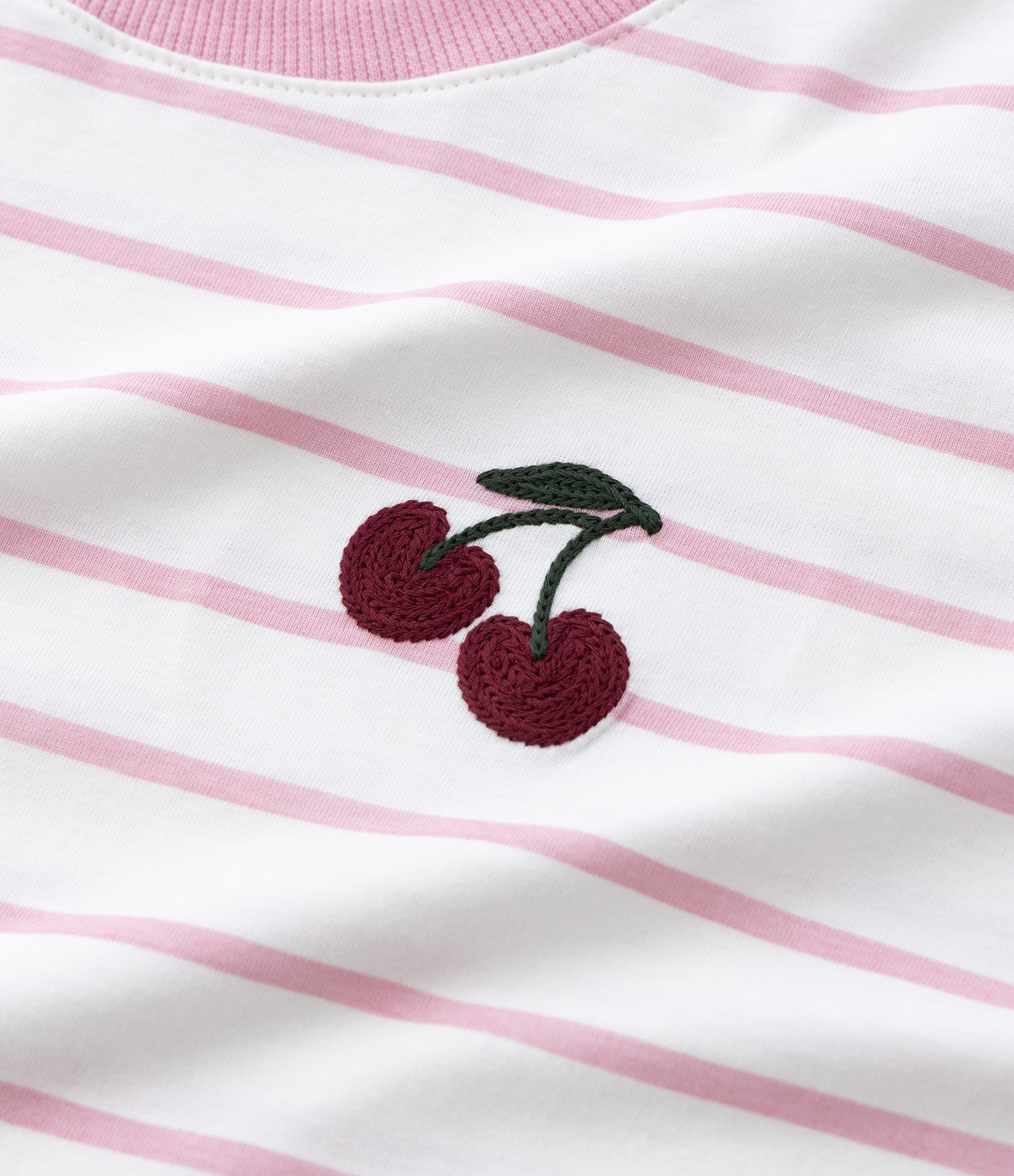 Blusa Boxy Infantil com Bordado de Cereja - Tam 5 A 14 Anos Branco 5